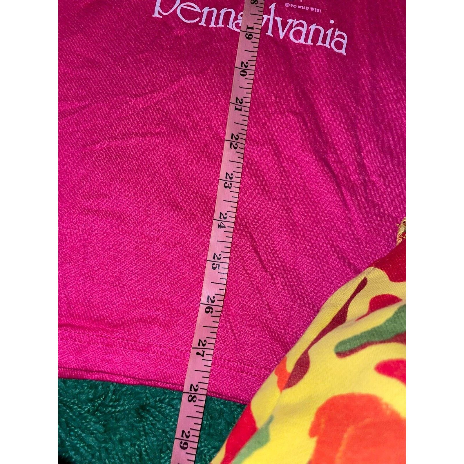 Jerzees Vintage Pennsylvania Shirt Flower Pink Tee VTG 90s Medium Size US M / EU 48-50 / 2 - 13 Thumbnail