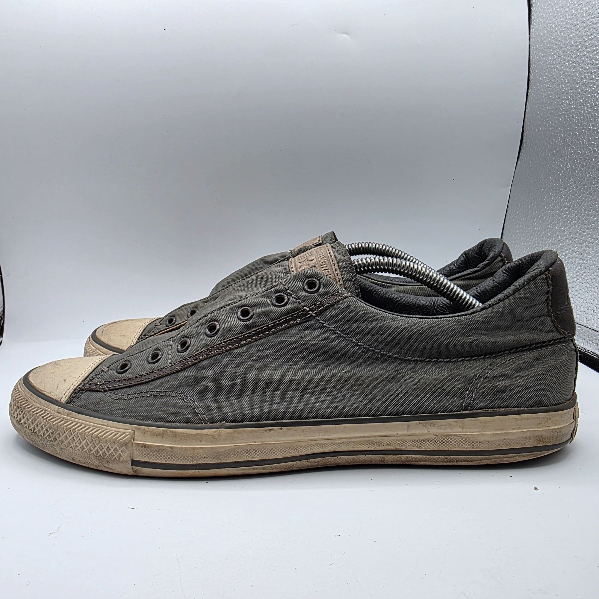 Converse × John Varvatos Converse x John Varvatos Mens Size 11 Nickel Gray Shoes Casu Size US 11 / EU 44 - 14 Thumbnail