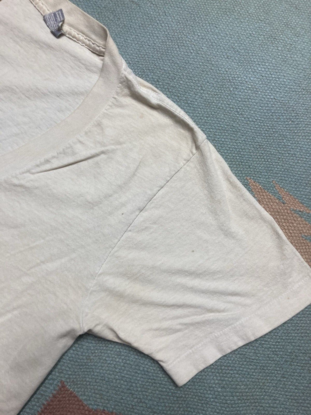 Vintage 80s blank white t shirt v neck BVD grunge soft cotton S Size US S / EU 44-46 / 1 - 4 Thumbnail