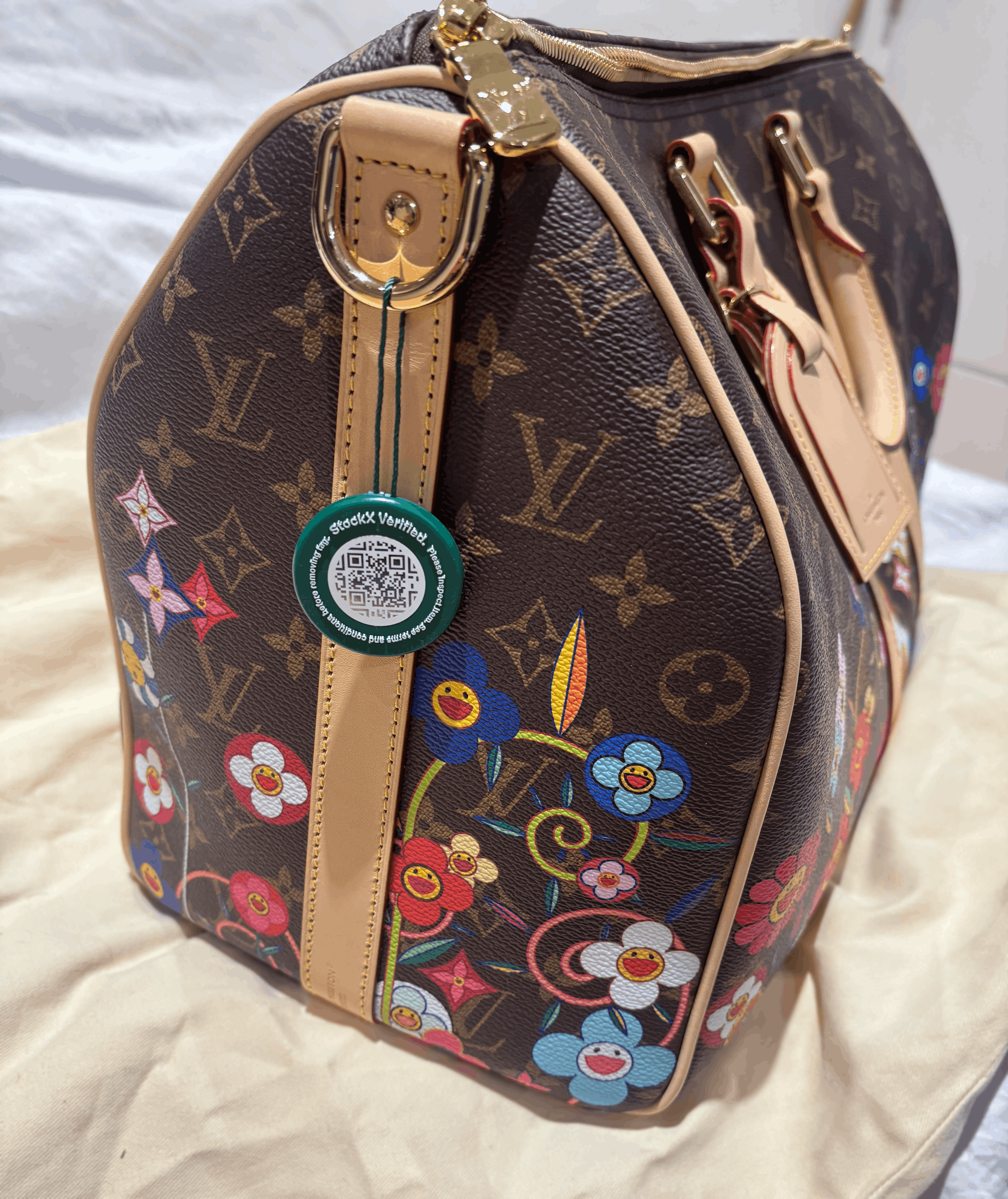 Louis Vuitton Louis Vuitton x Keepall Bandoulière 50 Takashi Murakami New Size ONE SIZE - 7 Thumbnail