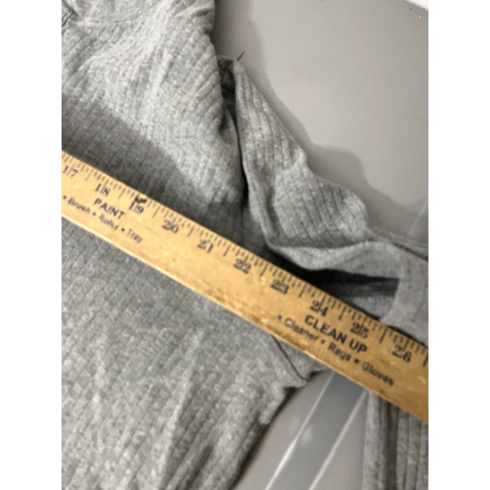 Lands' End Lands' End Men's Henley Long-Sleeve Pullover Shirt XL Gray EUC Cotton Ribbed Size US XL / EU 56 / 4 - 5 Thumbnail