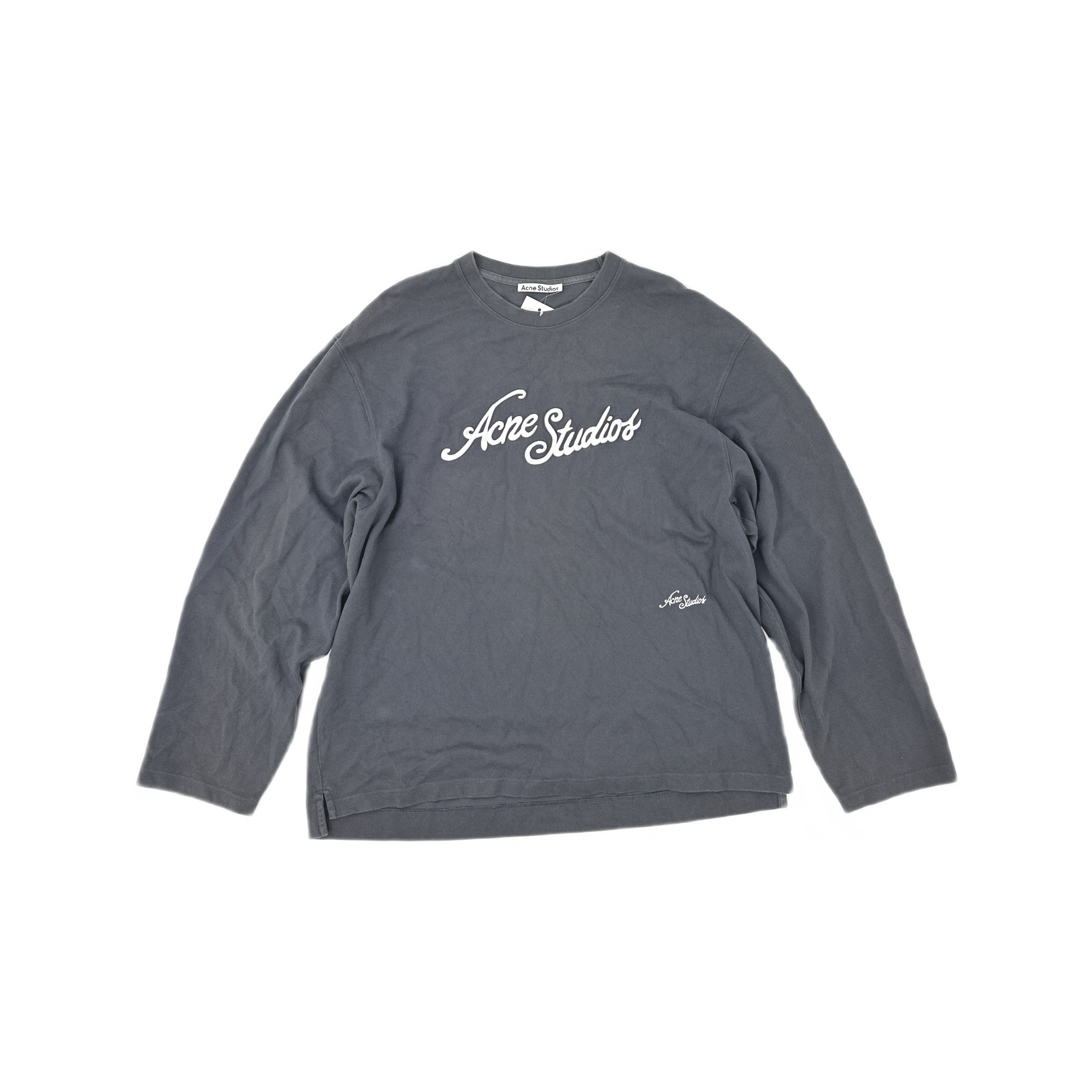 Acne Studios Acne Studios Embroidered Logo Long Sleeve T-Shirt XXL Size US XXL / EU 58 / 5 - 1 Thumbnail
