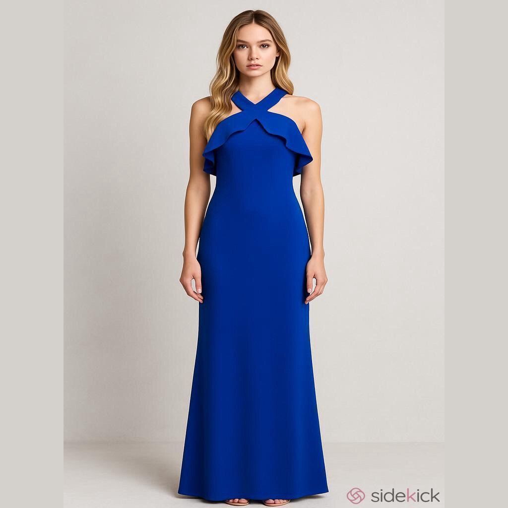 Other Rachel Roy royal blue ruffled bodycon cocktail party dress 4 Size S / US 4 / IT 40 - 1 Thumbnail
