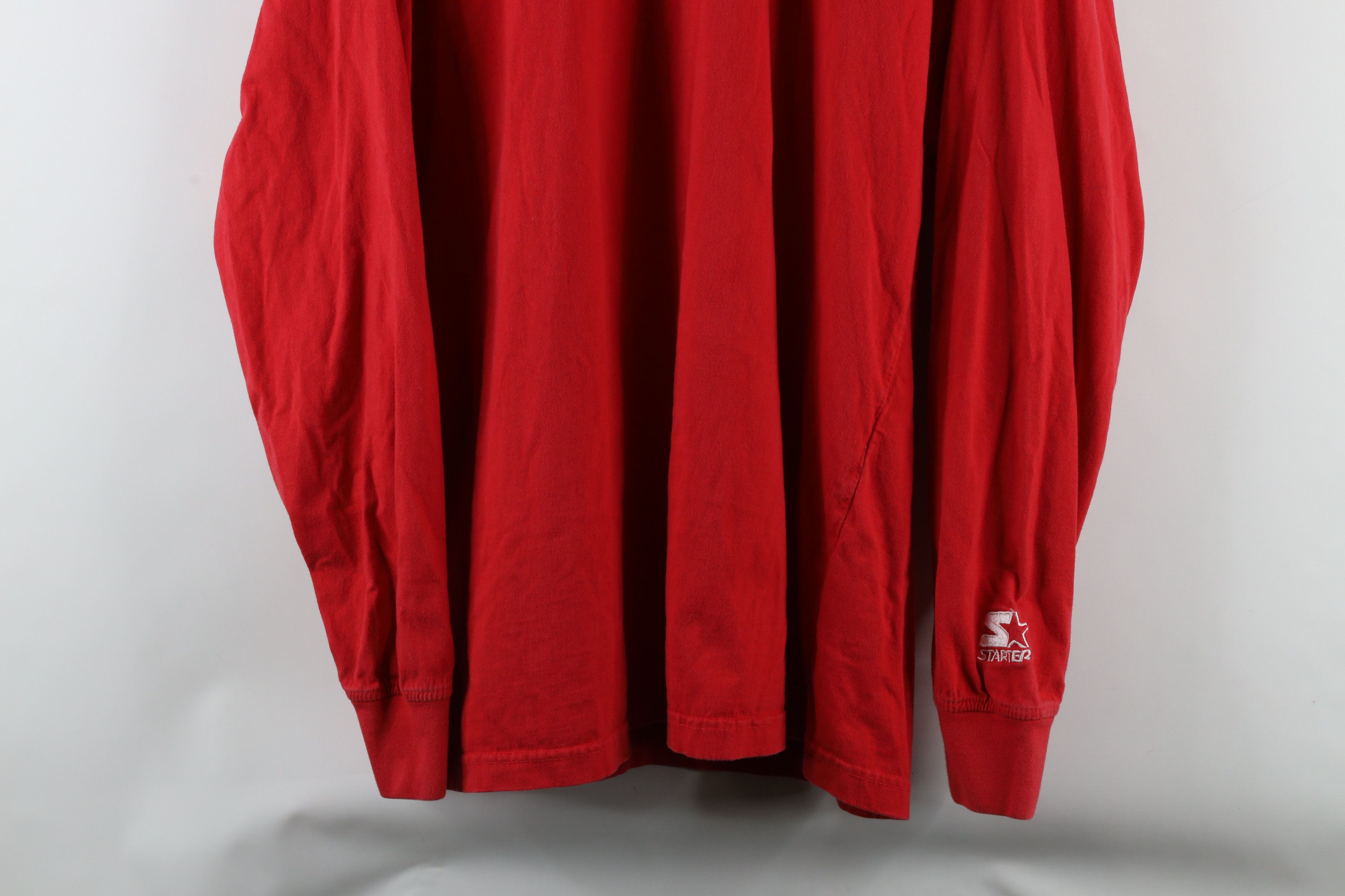 Starter × Vintage Vintage 90s Starter Red Wings Hockey Turtleneck T-Shirt Size US XL / EU 56 / 4 - 3 Thumbnail