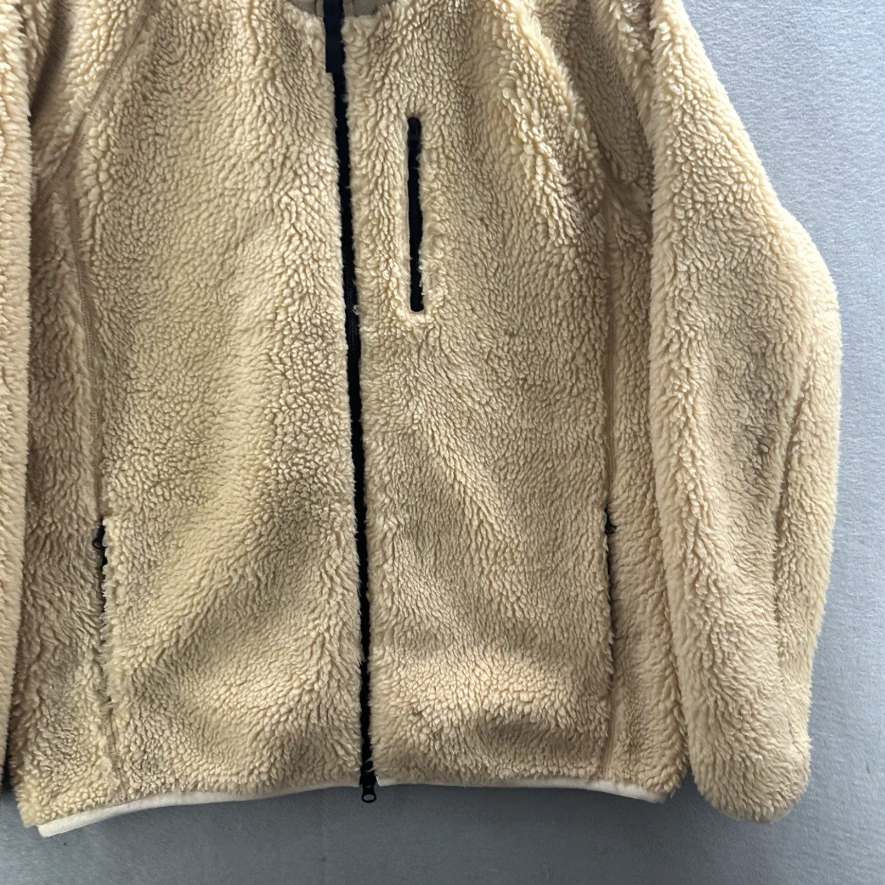 Everlane Everlane ReNew Fleece Jacket Womens M Full Zip Faux Shearling Fleece Teddy Bear - Beige - XS-XXL? Size M / US 6-8 / IT 42-44 - 3 Thumbnail