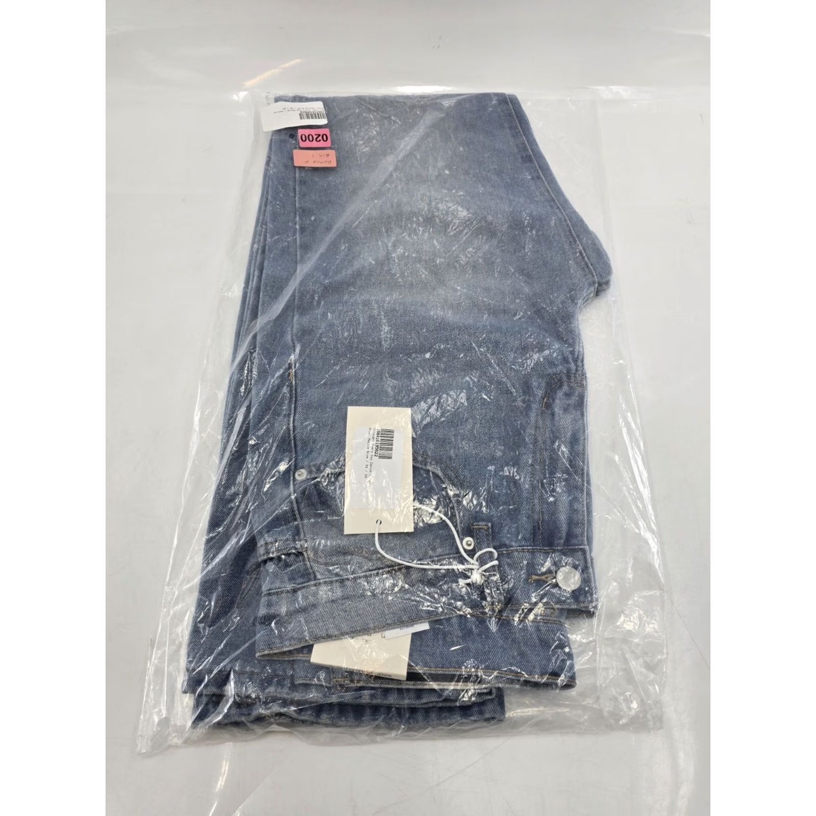 MNML mnml Jeans Shirt Mens Straight Everyday Denim Medium Blue 33x34 5-Pocket Regular Comfort Vintage NWT Size US 33 - 6 Thumbnail