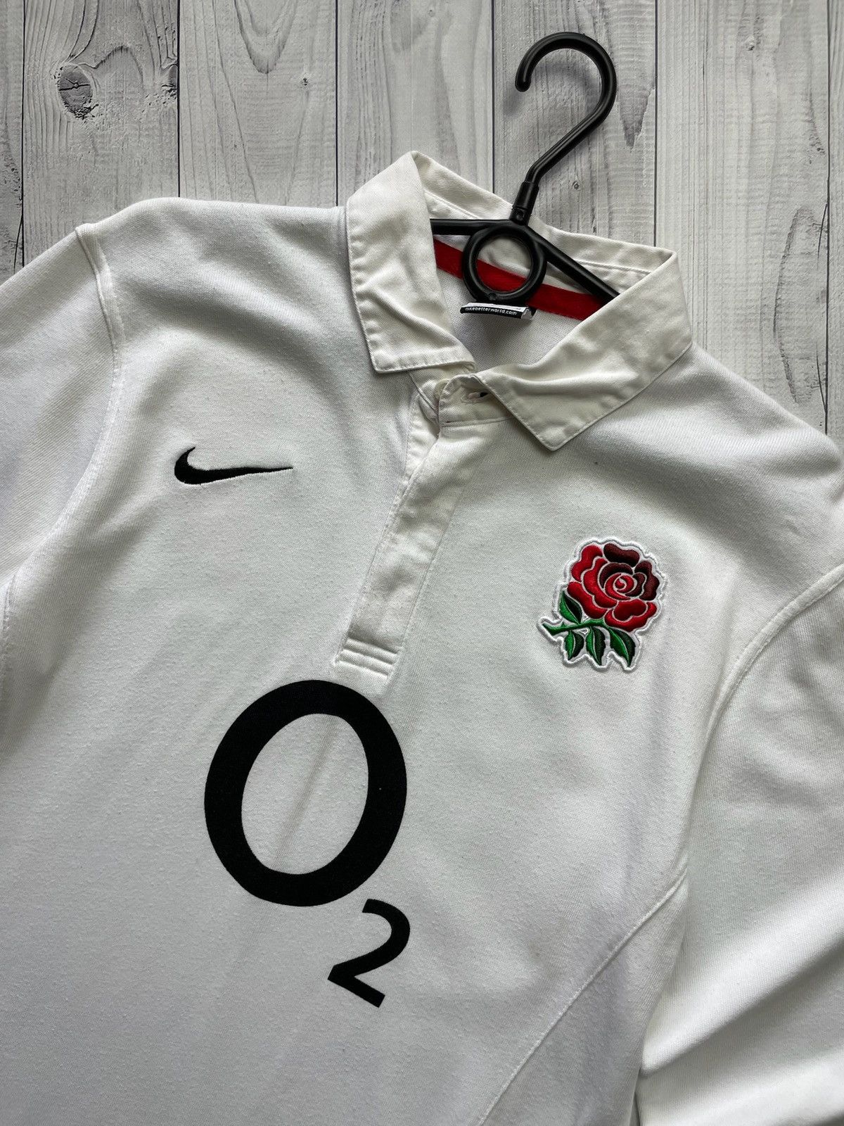 Nike × Vintage Vintage Nike Rugby England jersey long sleeve size M Size US M / EU 48-50 / 2 - 2 Thumbnail
