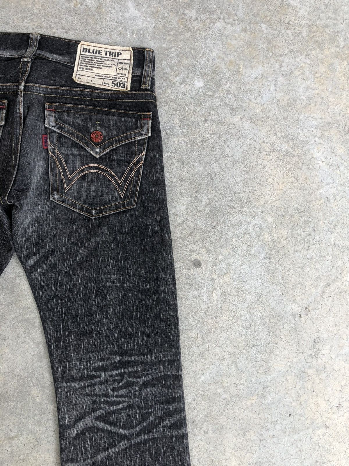 If Six Was Nine Edwin 503 Flared Jeans Distressed Jeans Size US 30 / EU 46 - 10 Thumbnail