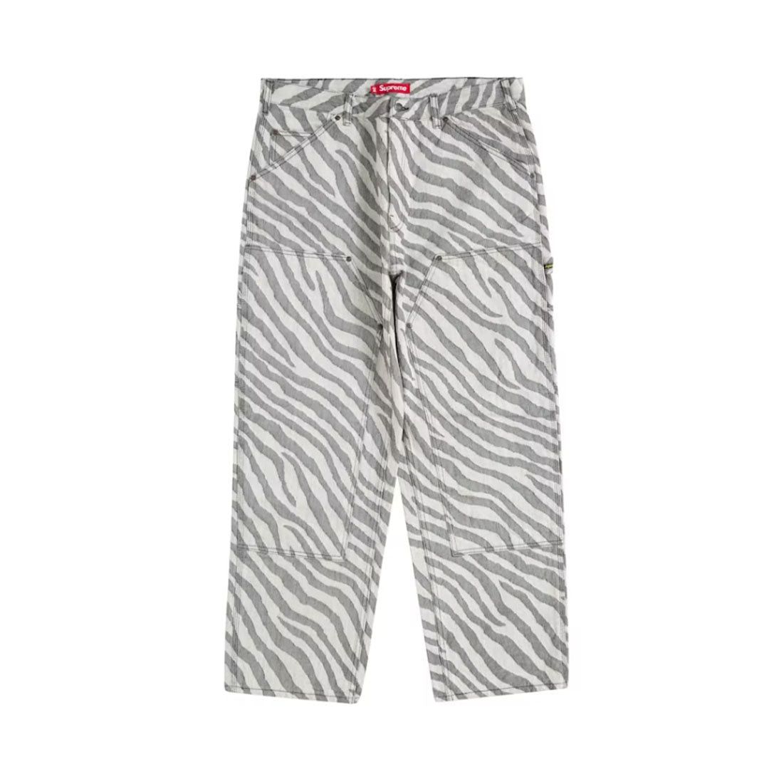 Lacoste × Supreme SS17 Light Blue Track Pants Outline Logo Medium