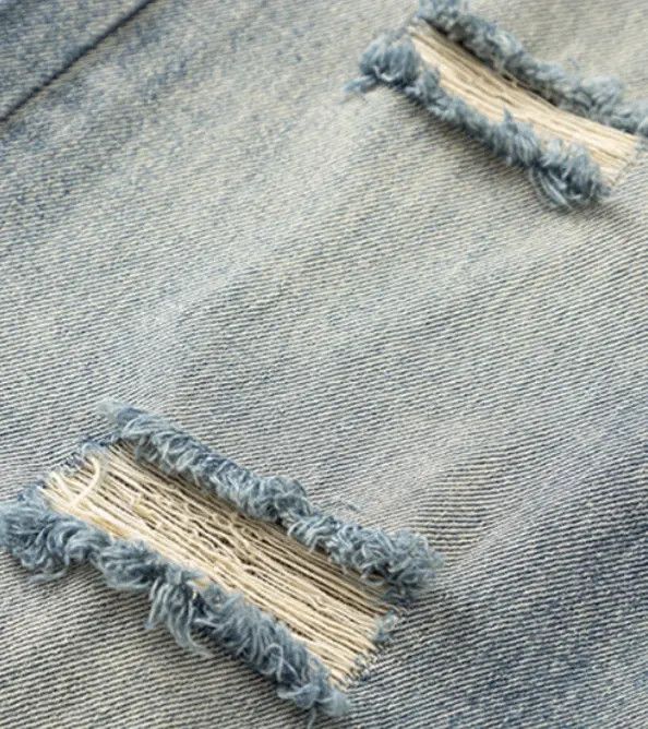 VIBE Retro simple classic distressed straight jeans Size US 32 / EU 48 - 4 Thumbnail