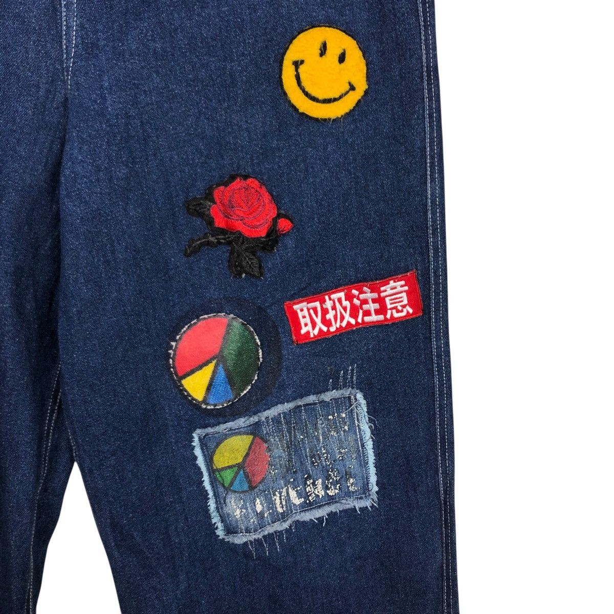 Japanese Brand A Bettor Tokyo Streetwear Embroidered Patch Denim Size US 30 / EU 46 - 19 Thumbnail