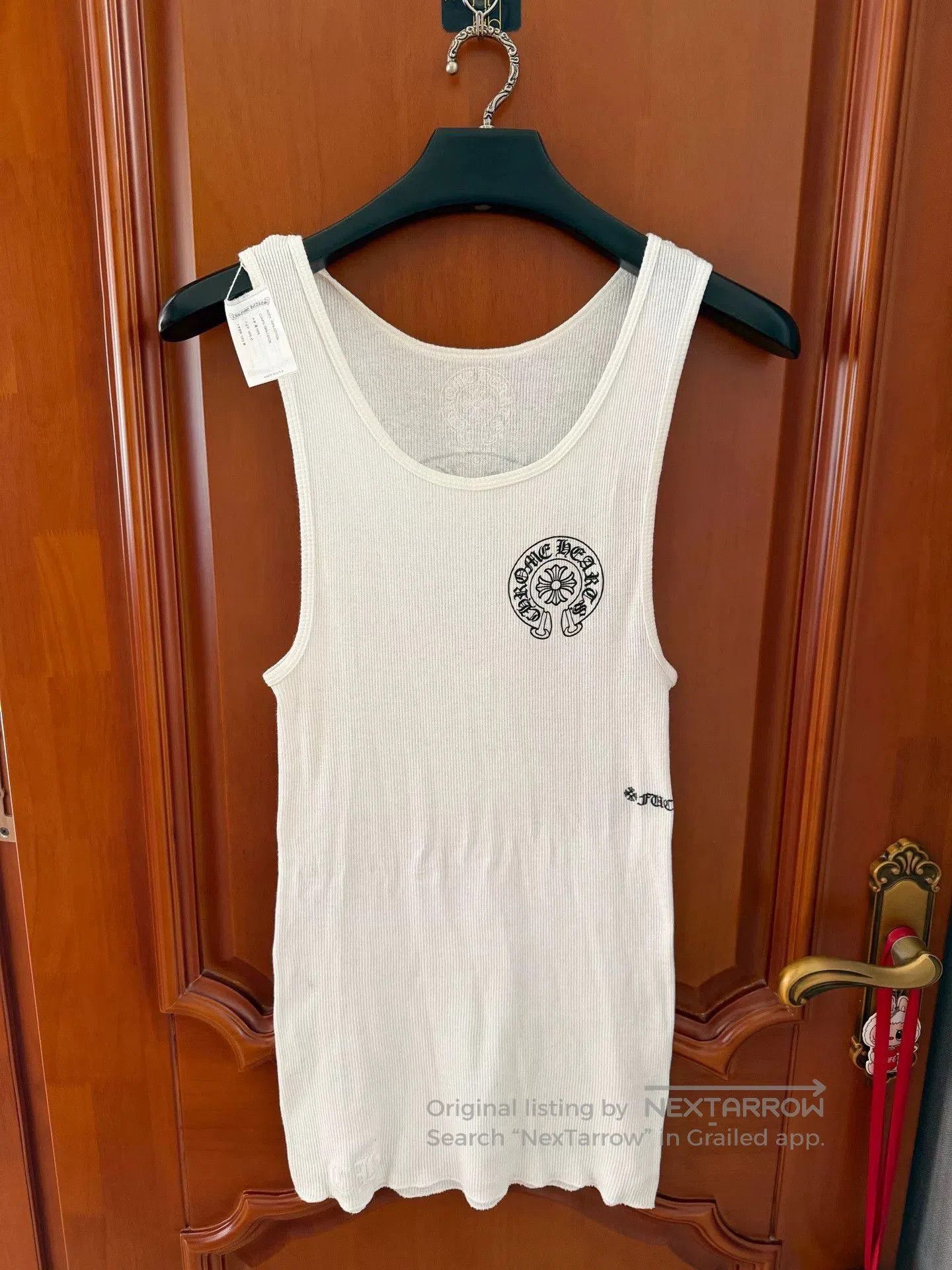 Chrome Hearts chrome hearts white tank top with logo. Size L / US 10 / IT 46 - 1 Thumbnail