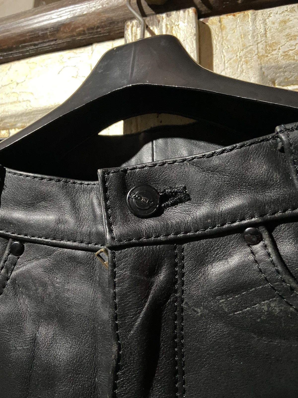 Kadoya RARE KADOYA japan leather black pants size 31 Size US 31 - 4 Thumbnail
