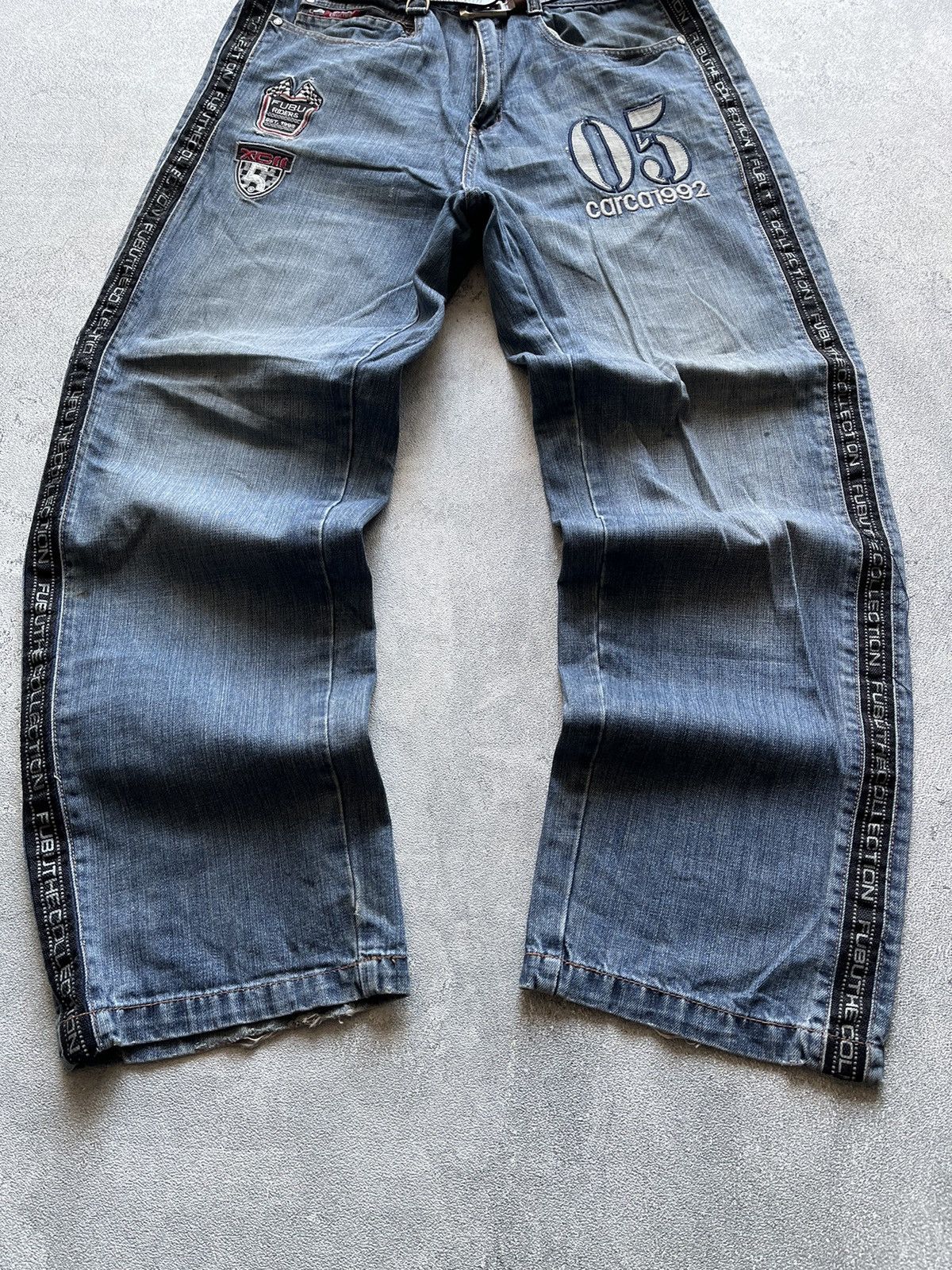 JNCO 2000s FUBU COLLECTION LEGENDARY RAW BAGGY PANTS Size US 36 / EU 52 - 3 Thumbnail