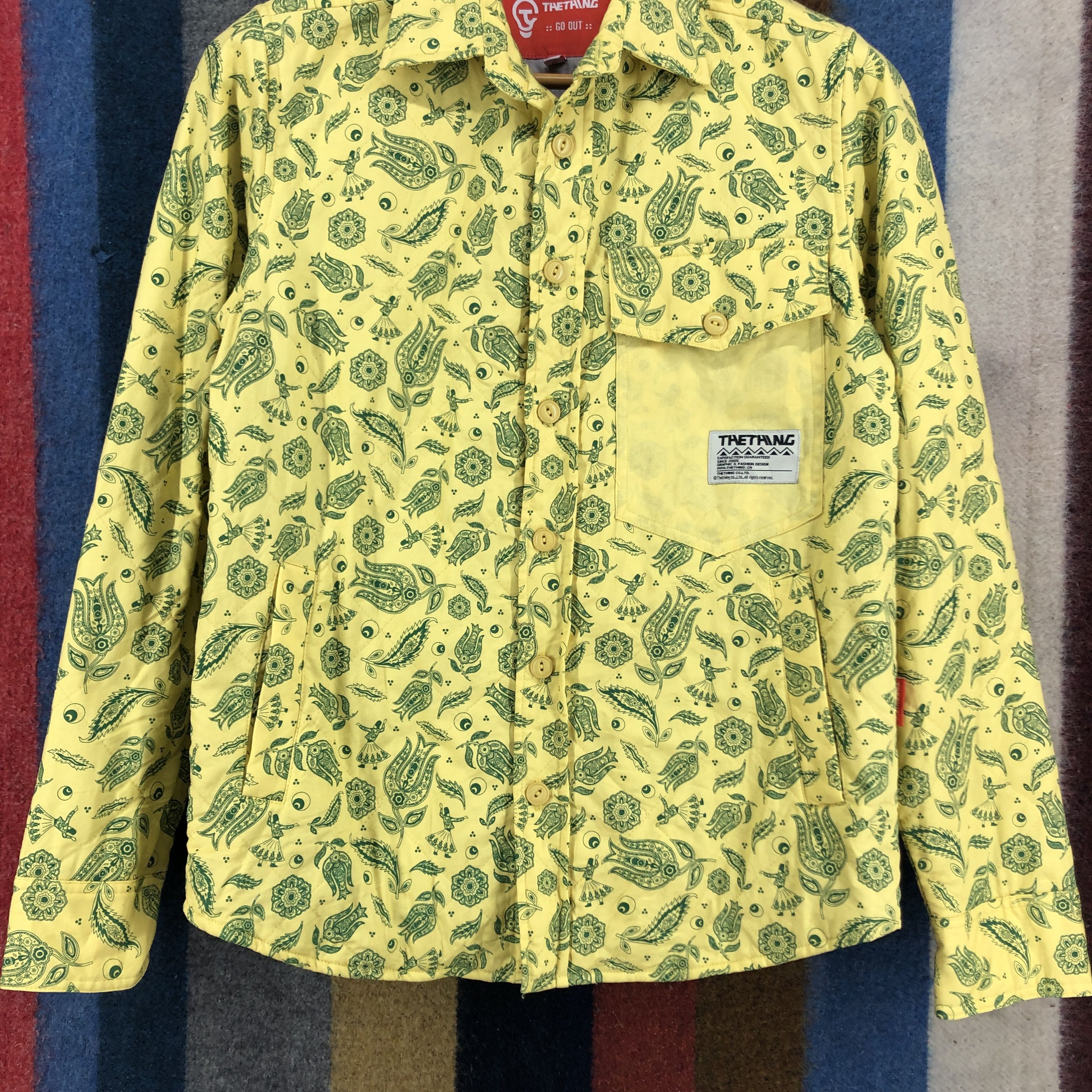 Vintage Y2K Vintage THE THING Jacket Shirt Paisley Design #0486/U Size US S / EU 44-46 / 1 - 3 Thumbnail