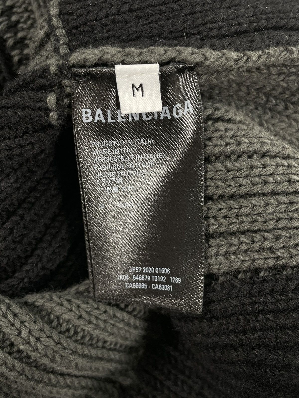 Balenciaga SS21 Checkered Oversized Knit Sweater Size US M / EU 48-50 / 2 - 6 Thumbnail