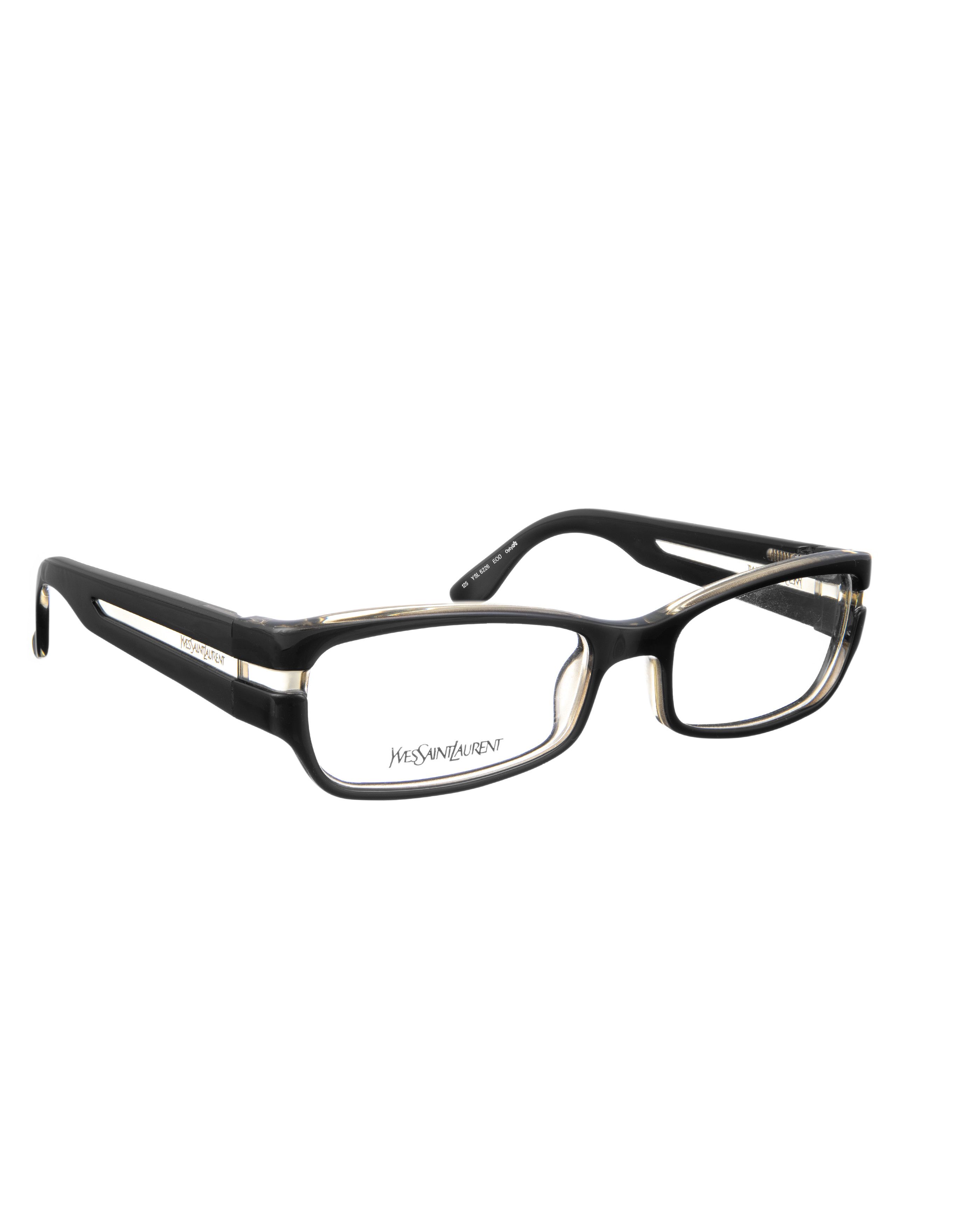 Vintage × Yves Saint Laurent Yves Saint Laurent 00s Black Glasses & Transparent Elements Size ONE SIZE - 3 Thumbnail