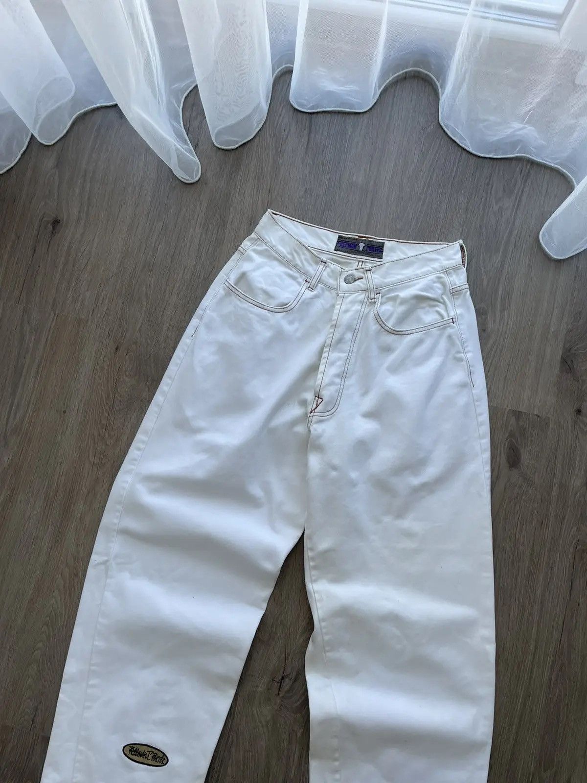 Japanese Brand × Vintage Vintage Rap White Preeman T Purter Pants Size US 30 / EU 46 - 9 Thumbnail