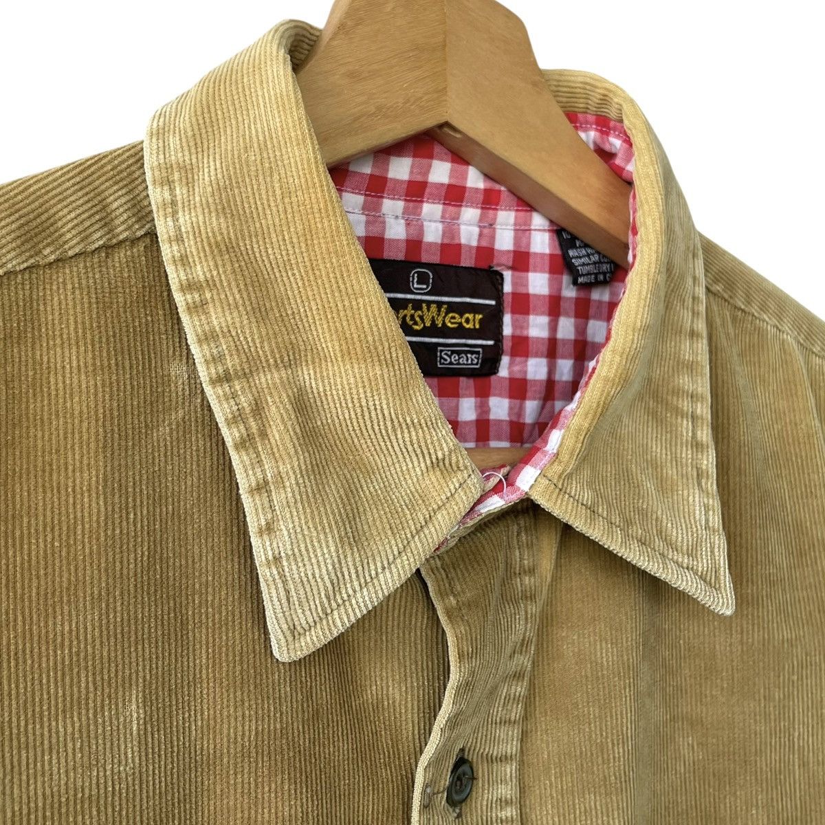 Sears Sportswear By Sears Vintage 80s 90s Corduroy Shirt Size US L / EU 52-54 / 3 - 5 Thumbnail