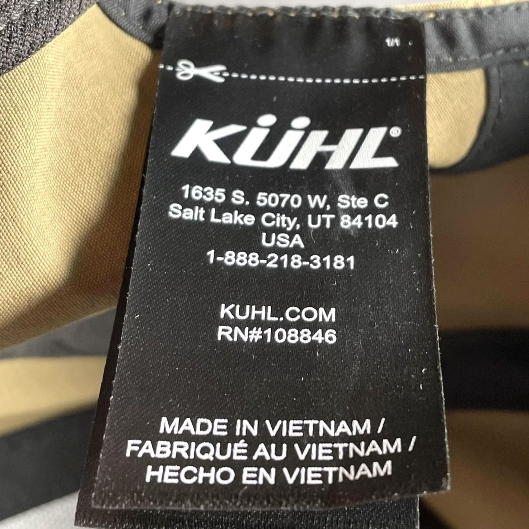 Logo 7 Kuhl Hat Cap Snap Back Beige Nylon Stretch Outdoor Mens One Size Logo Patch Size ONE SIZE - 7 Thumbnail