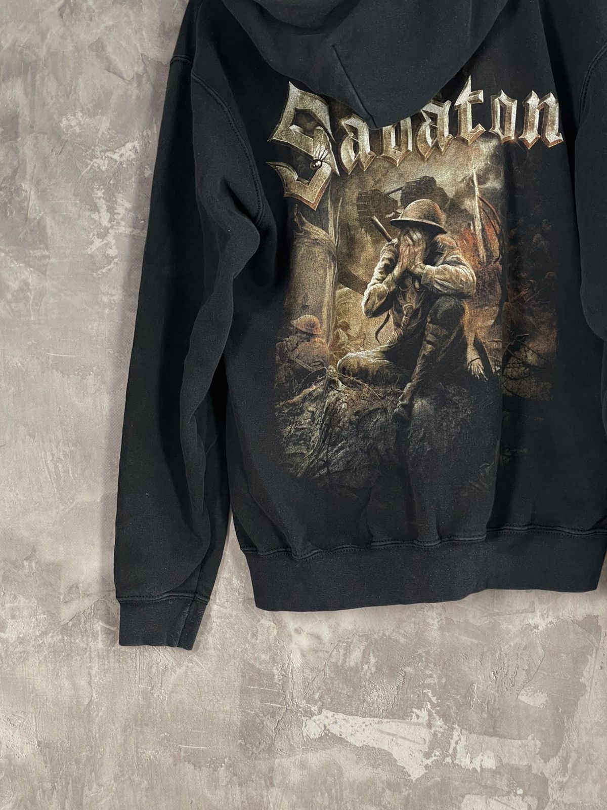 Band Tees × Vintage Sabaton Vintage Streetwear Punk Retro Zip Up Hoodie Size US S / EU 44-46 / 1 - 6 Thumbnail