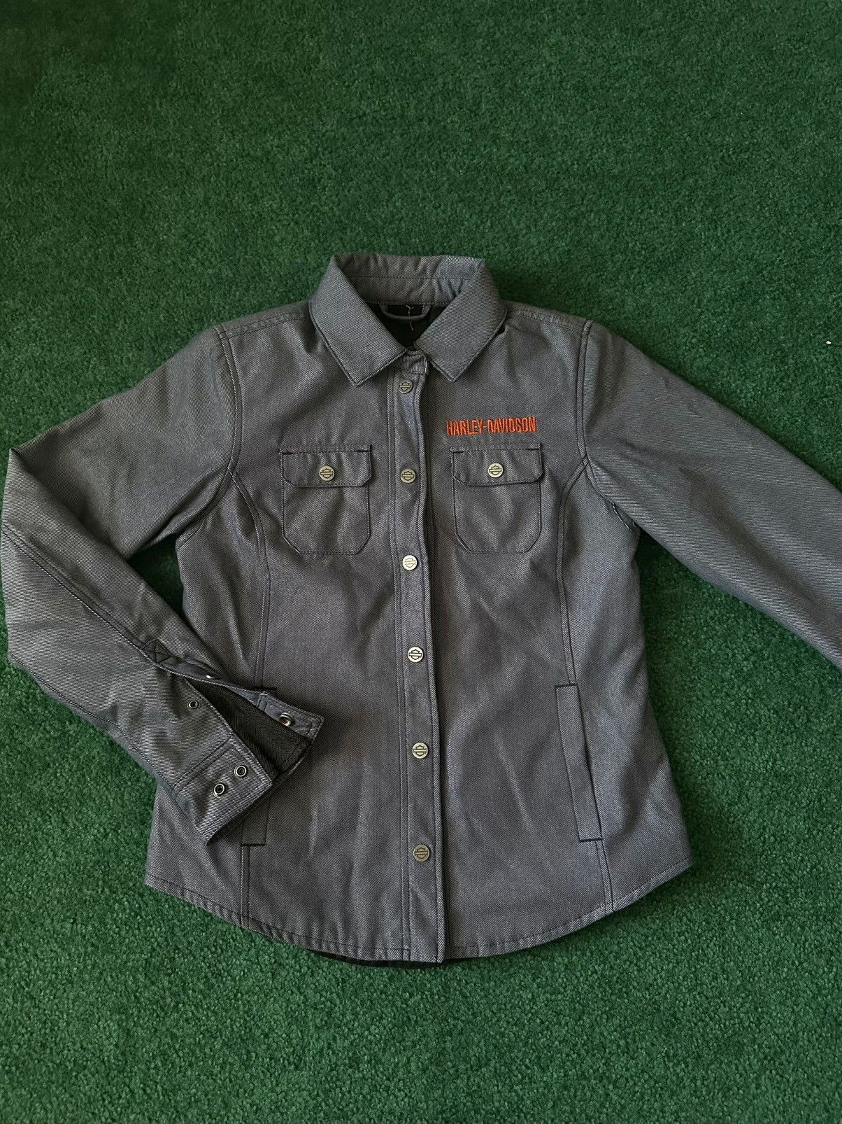 Harley Davidson New Harley-Davidson Women's Operative Textile Shirt Jacket Size S / US 4 / IT 40 - 1 Thumbnail