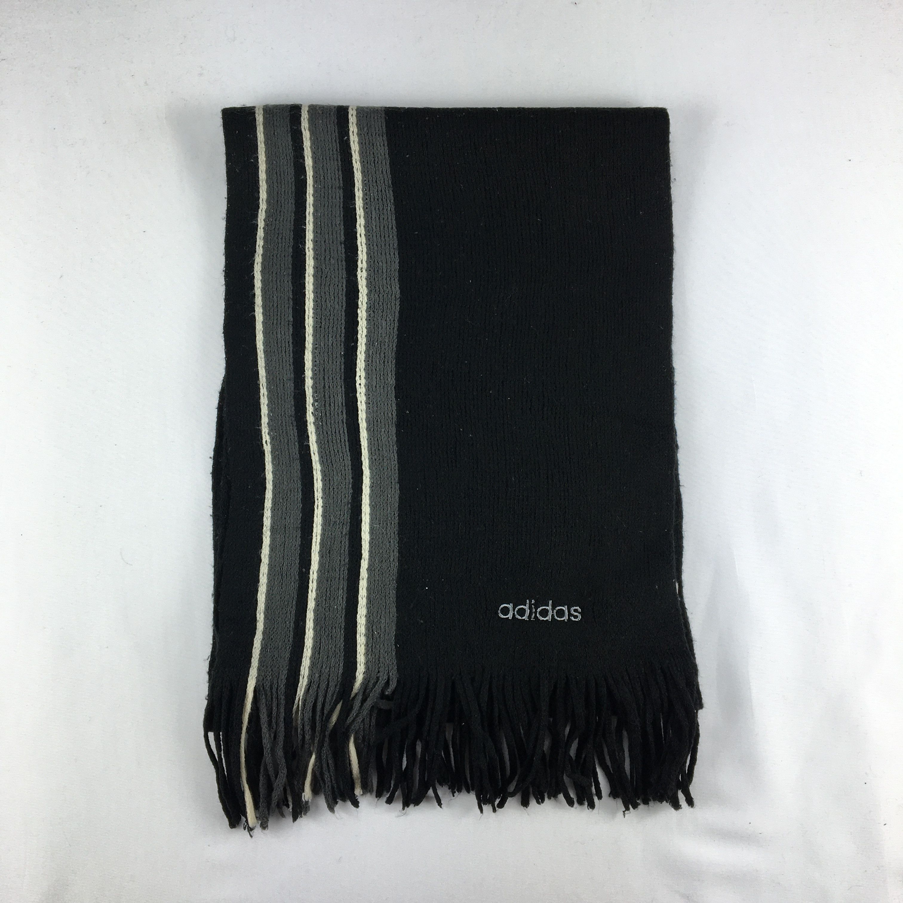 Adidas Vintage Adidas Scarf Muffler Wool Cashmere Scarves Size ONE SIZE - 2 Thumbnail