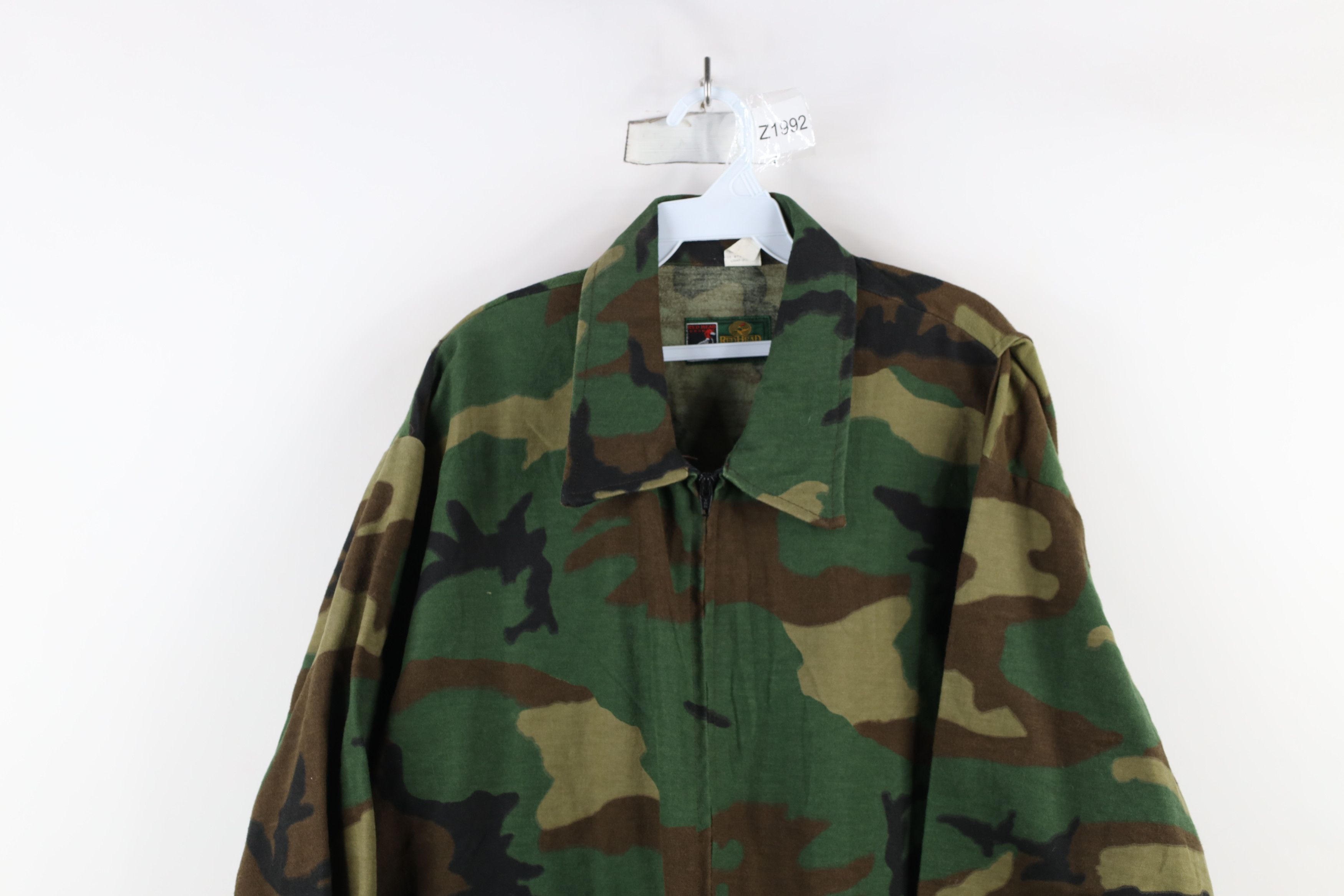 Vintage Vintage 70s Streetwear Cloth Camouflage Bomber Jacket USA Size US XL / EU 56 / 4 - 2 Thumbnail