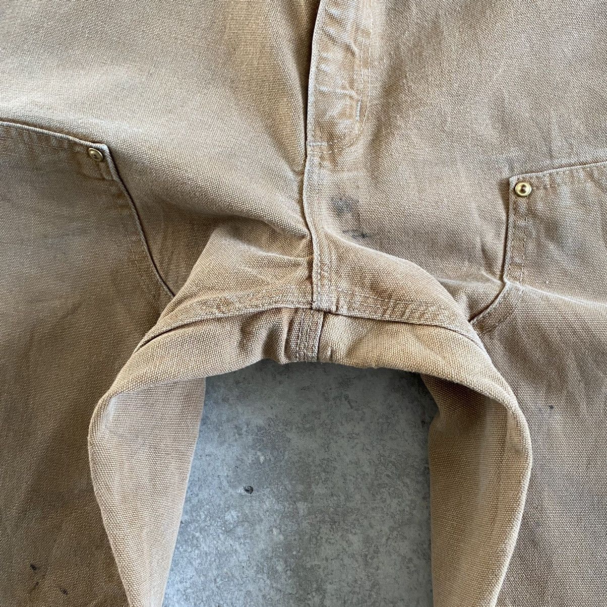 Carhartt VTG Carhartt Double Knee Faded Dirty Carpenter Work Pants Size US 35 - 10 Thumbnail