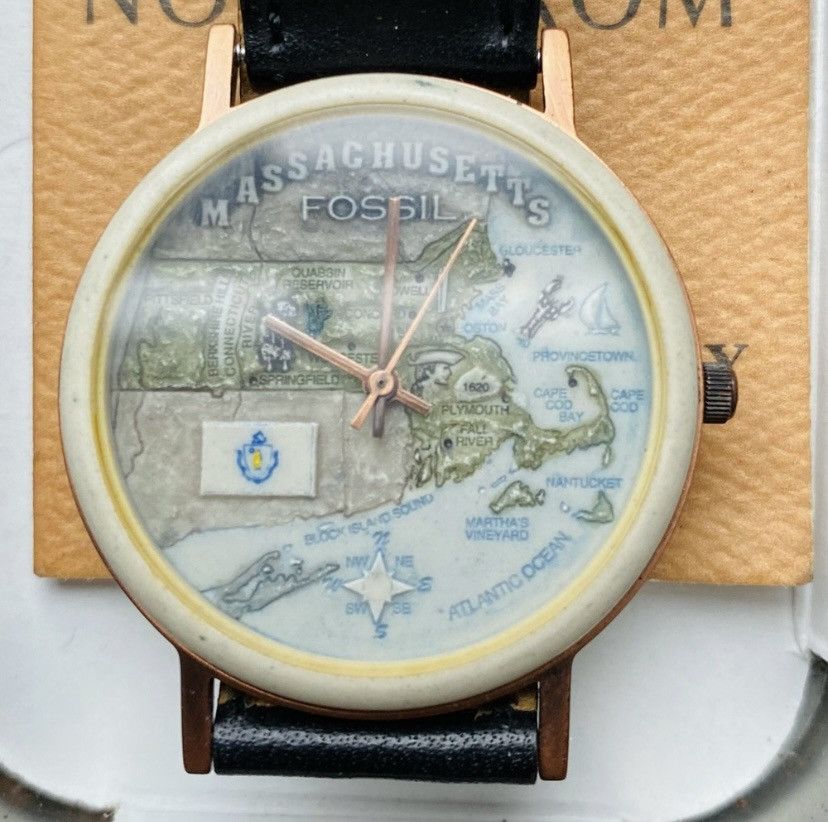 Fossil 1995 FOSSIL MASSACHUSETTS STONE WATCH BW-6761 Size ONE SIZE - 5 Thumbnail