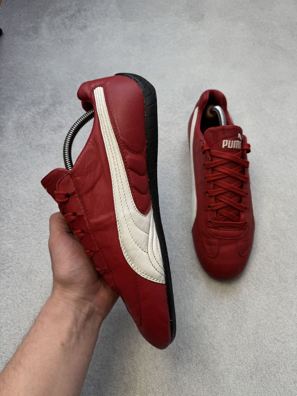 Puma Vintage Puma Speedcat Red Leather Sneakers Hype y2k US10 Size US 10 / EU 43 - 11 Thumbnail