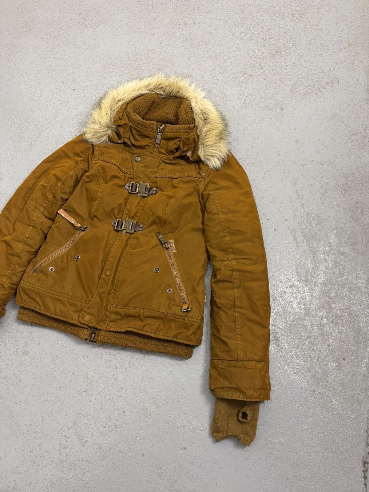 khujo Khujo Double Belted Fur Insulated Jacket Size S / US 4 / IT 40 - 2 Thumbnail