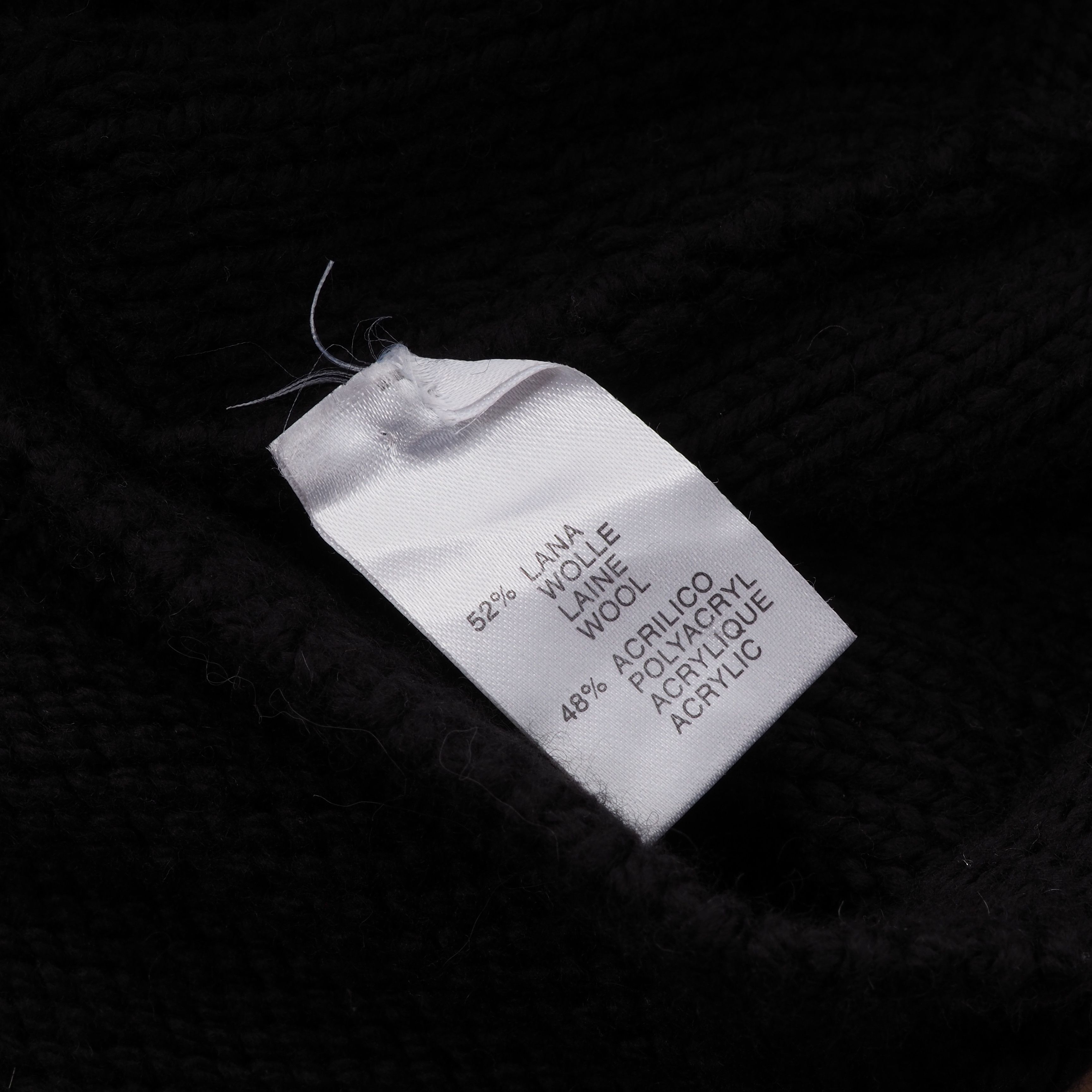 Blumarine Blumarine Vintage Black Knit Turtleneck Pullover Sweater Size L / US 10 / IT 46 - 7 Thumbnail