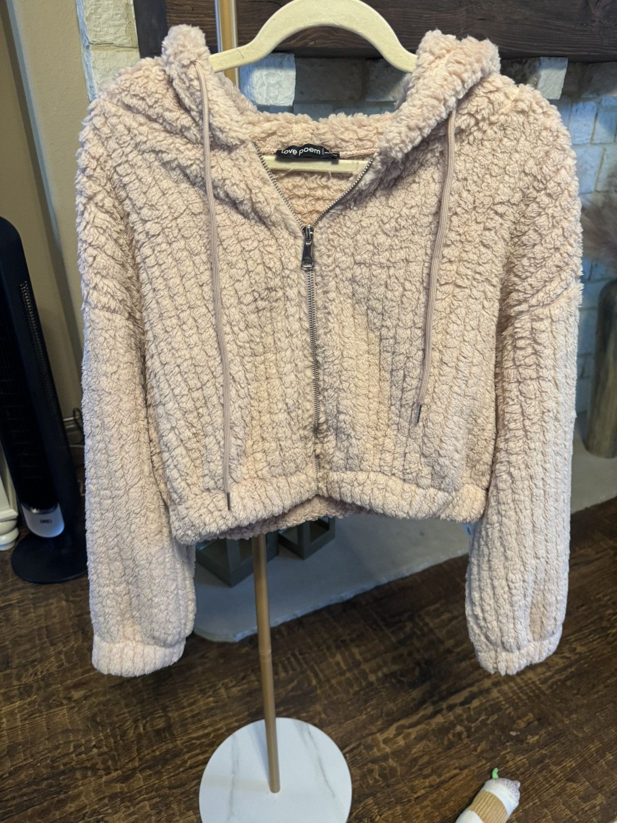 Other Love Poem cropped sherpa hoodie Size M / US 6-8 / IT 42-44 - 1 Thumbnail