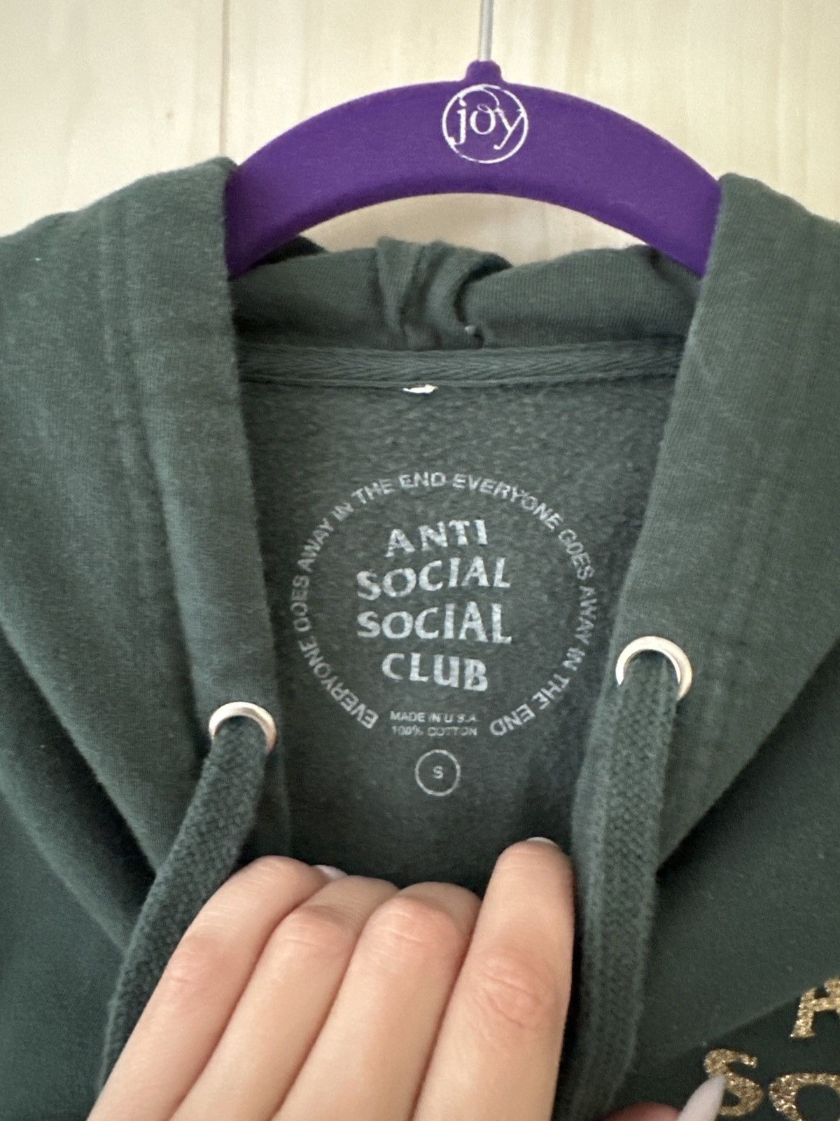 Anti Social Social Club Anti Social Social Club Glitter Hoodie Size US S / EU 44-46 / 1 - 3 Thumbnail