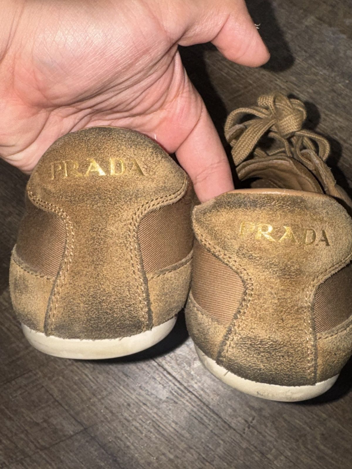 Prada Prada mixed media low profile sneaker Size US 8 / EU 41 - 5 Thumbnail
