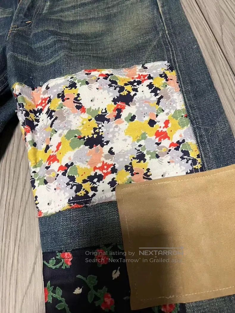 Junya Watanabe Junya Watanabe size M Color blocked denim pants Size 24" / US 00 / IT 34 - 7 Thumbnail