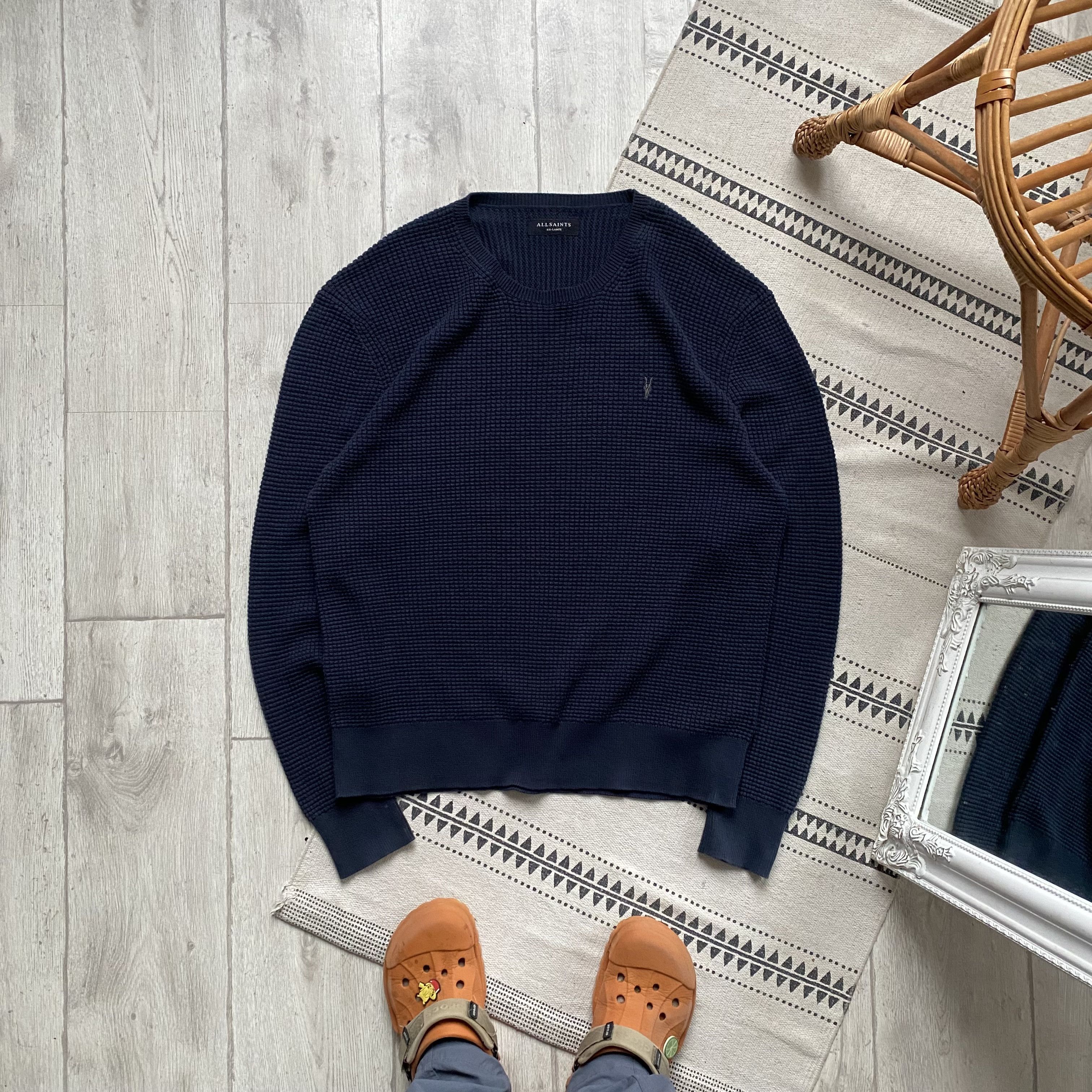 Allsaints Allsaint Heavy Knit Sweater Avant-garde Diesel vibe Size US XXL / EU 58 / 5 - 1 Thumbnail