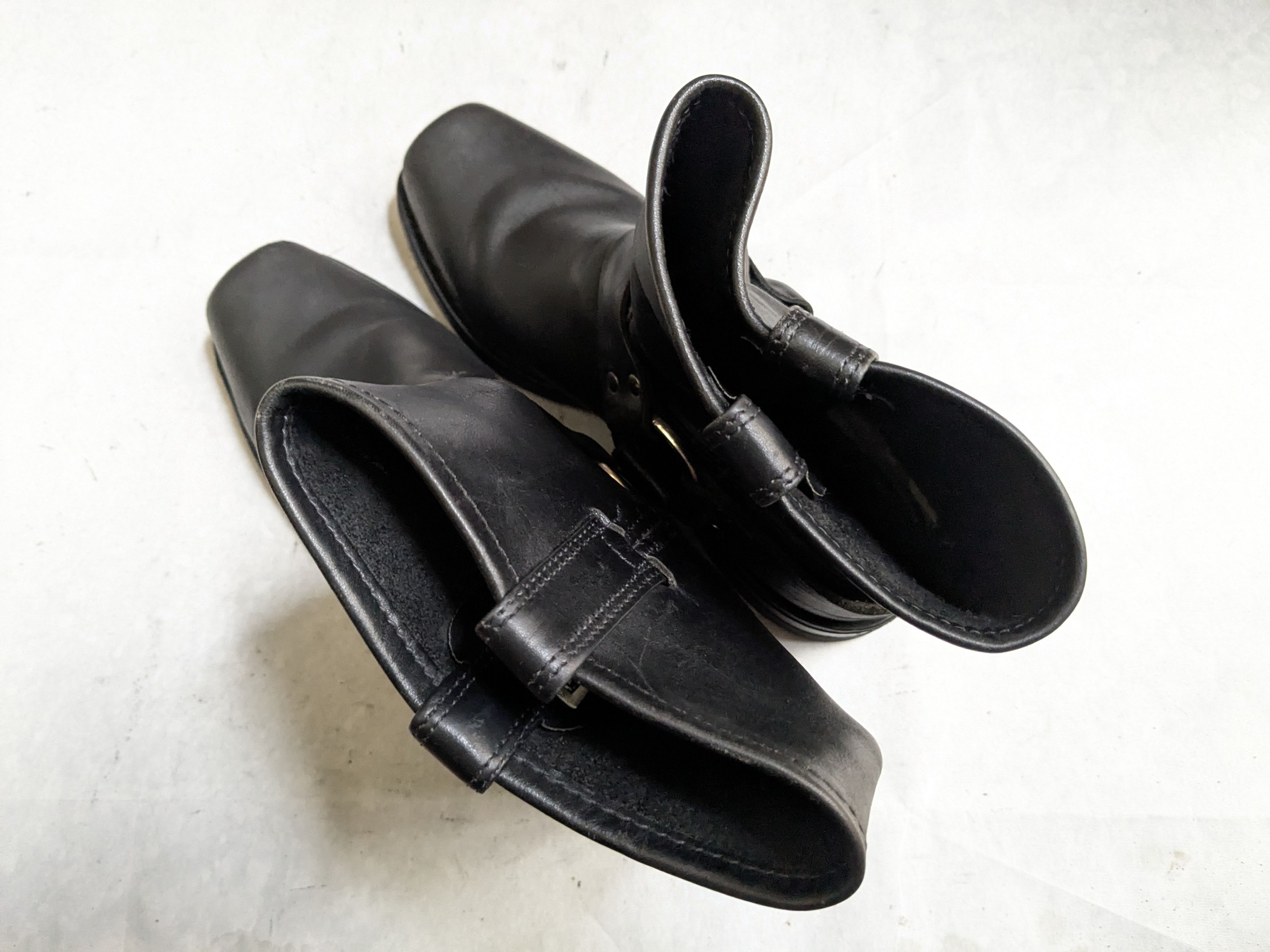 Frye Frye Harness Boots Black 10.5 M Leather USA Size US 10.5 / EU 43-44 - 16 Thumbnail