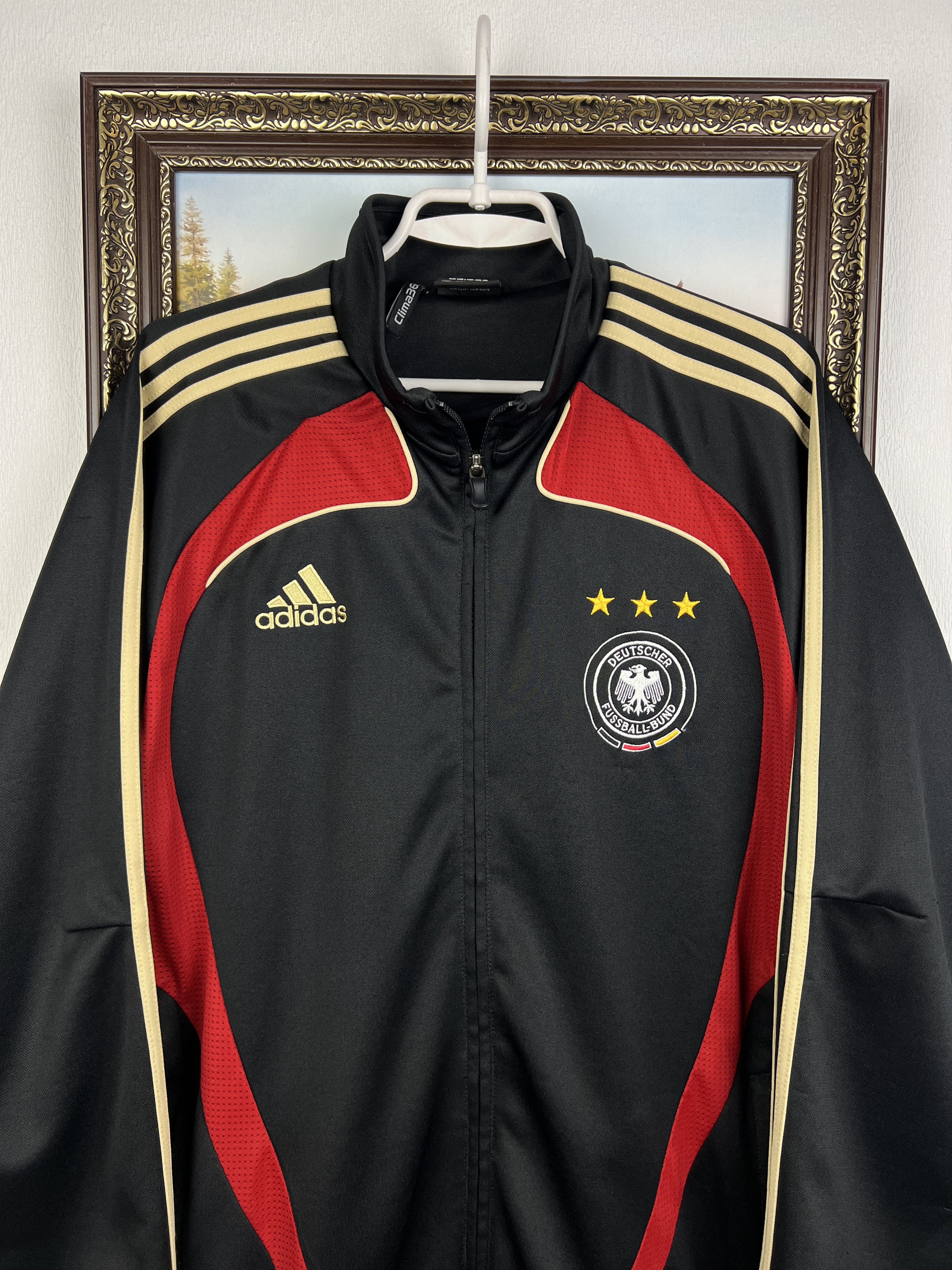 Adidas Vintage Germany Football Train Jacket Soccer Track Top Zip Size US M / EU 48-50 / 2 - 2 Thumbnail