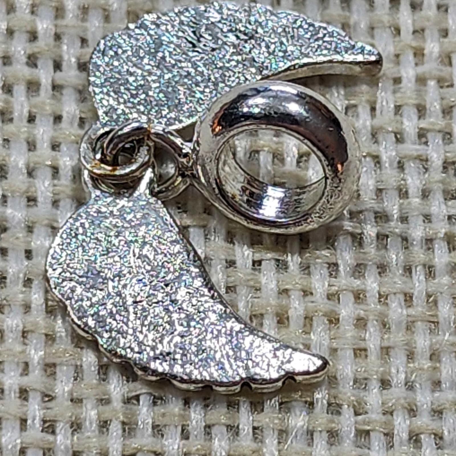 The Unbranded Brand Silver Angel Wings Charm Bead for Bracelet Size ONE SIZE - 2 Thumbnail