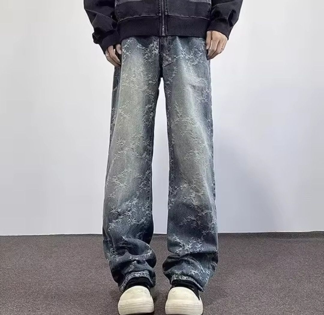 Japanese Brand × Jean Y2K Vintage Avant Garde Graffiti Harajuku Print Street Jeans Size US 33 - 4 Thumbnail