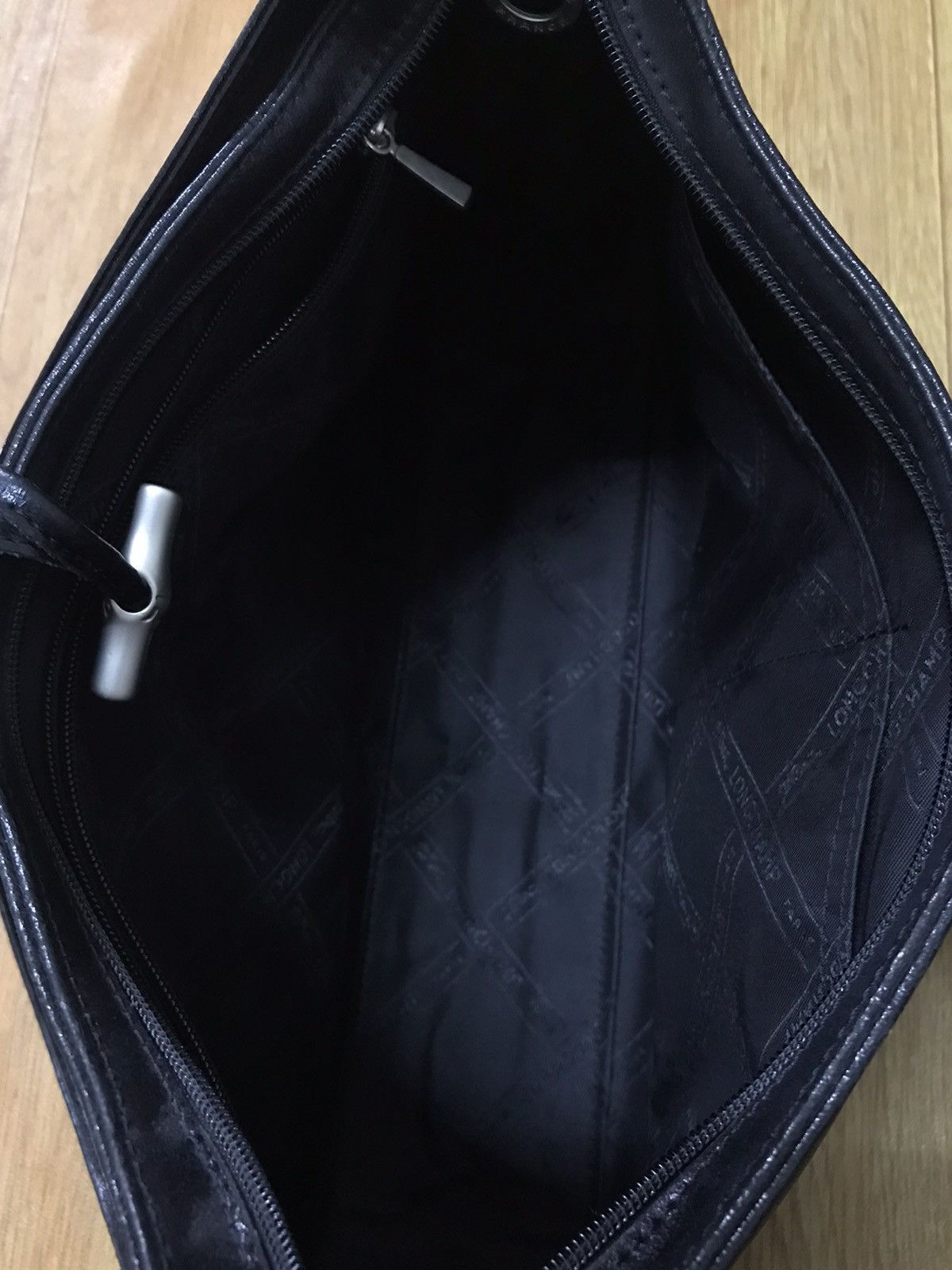 Leather Handbag Longchamp Black