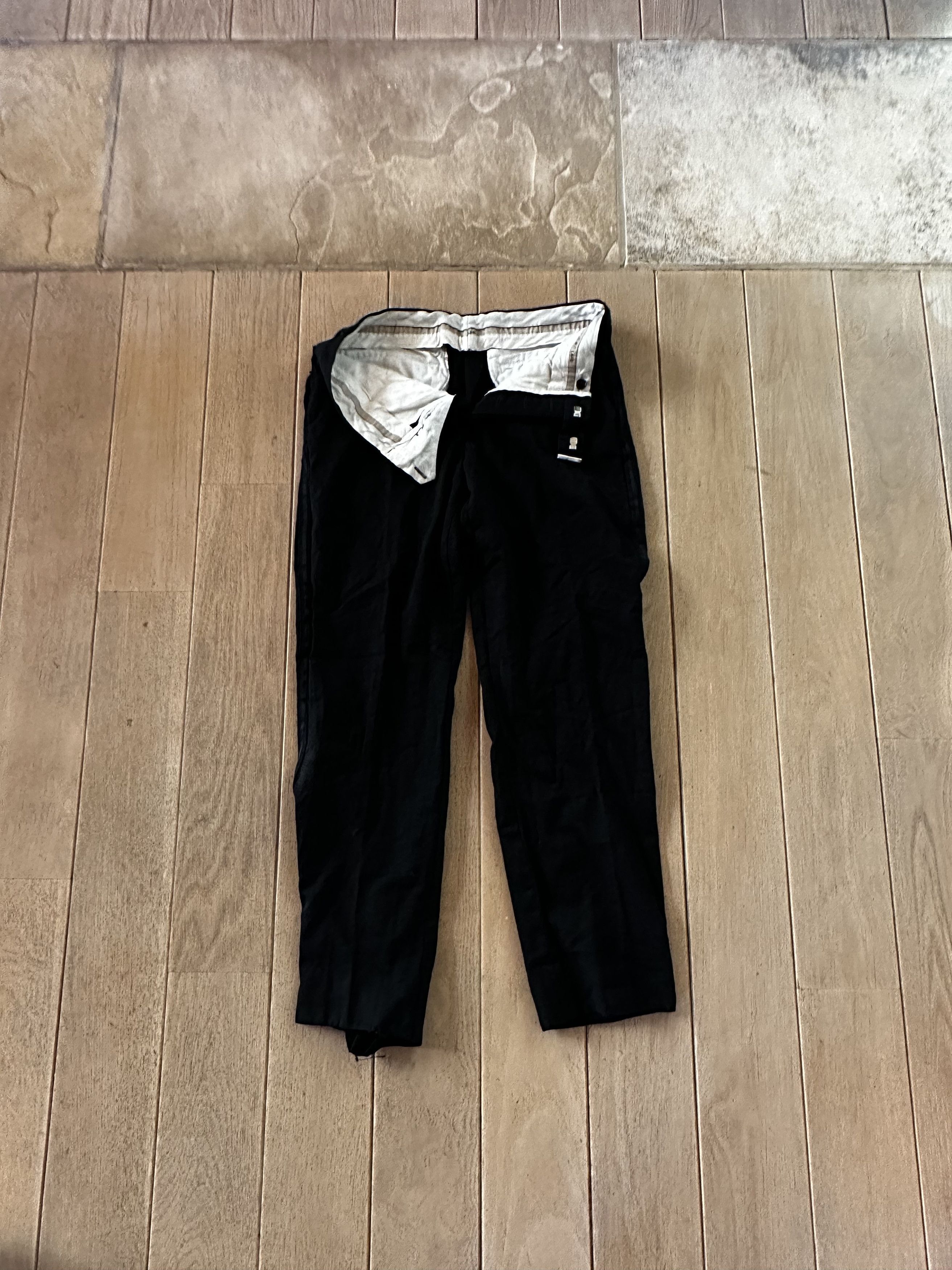 image of Helmut Lang Season 1 Tuxedo Pant in Black, Men's (Size 30)