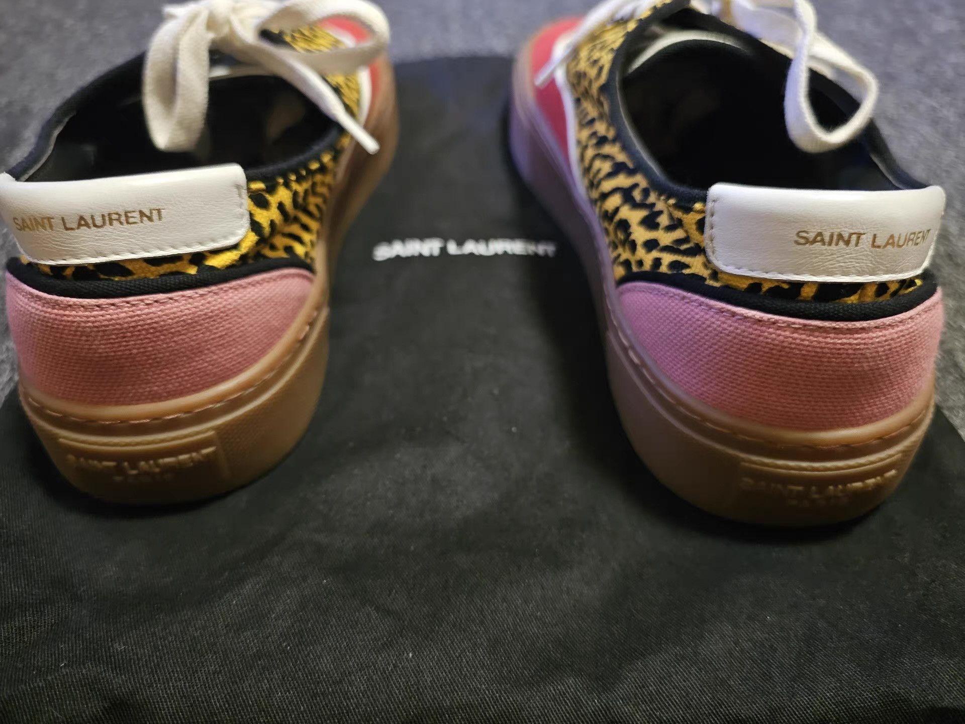 Saint Laurent Paris Saint Laurent Leopard Print Sneakers, Size US 7 / EU 40 - 5 Thumbnail
