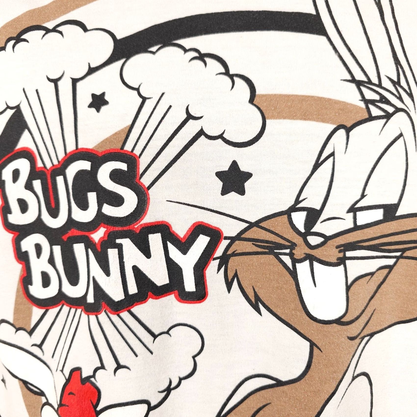 Southpole Southpole Bugs Bunny T Shirt Mens White 2000s Cartoon Looney Tunes Whats Up Doc Crew Neck Short Sleeve Graphic Print Size M Mens Size US M / EU 48-50 / 2 - 3 Thumbnail