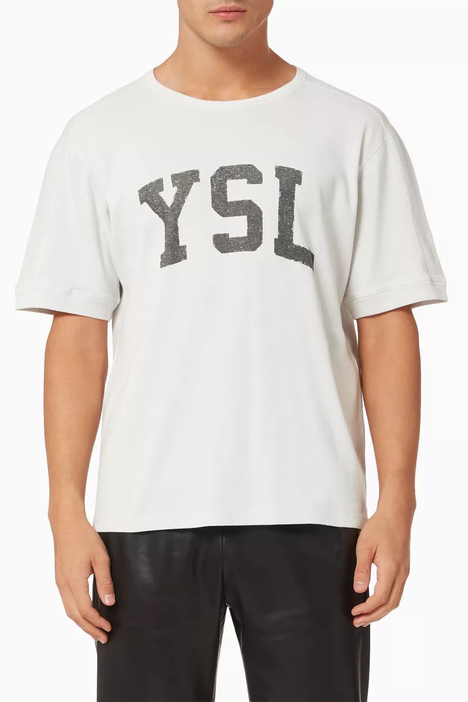 Saint Laurent Paris o1b1hav110125 Vintage T-Shirt in White Size US S / EU 44-46 / 1 - 1 Thumbnail