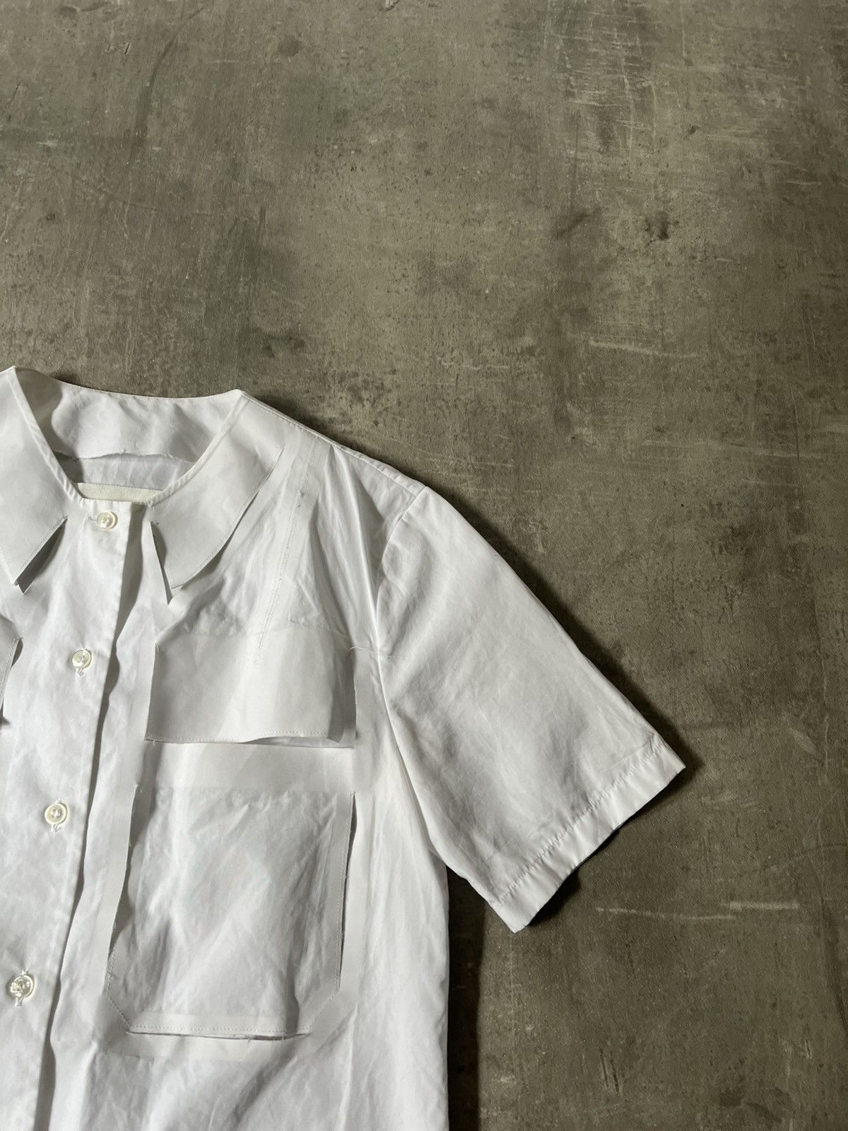 Maison Margiela Maison Margiela S/S 19 white shirt artisanal rare Size US M / EU 48-50 / 2 - 3 Thumbnail