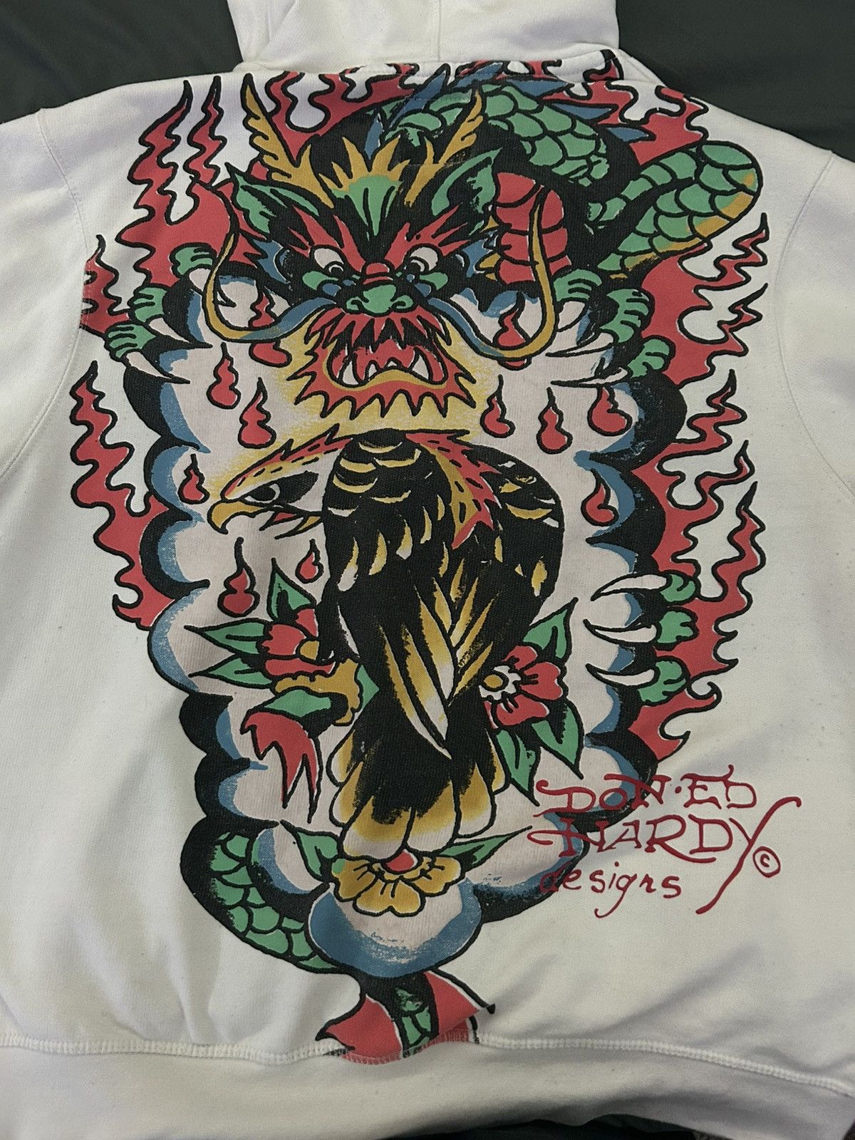 Ed Hardy Ed Hardy Tiger Zip-Up Hoodie Size US L / EU 52-54 / 3 - 3 Thumbnail