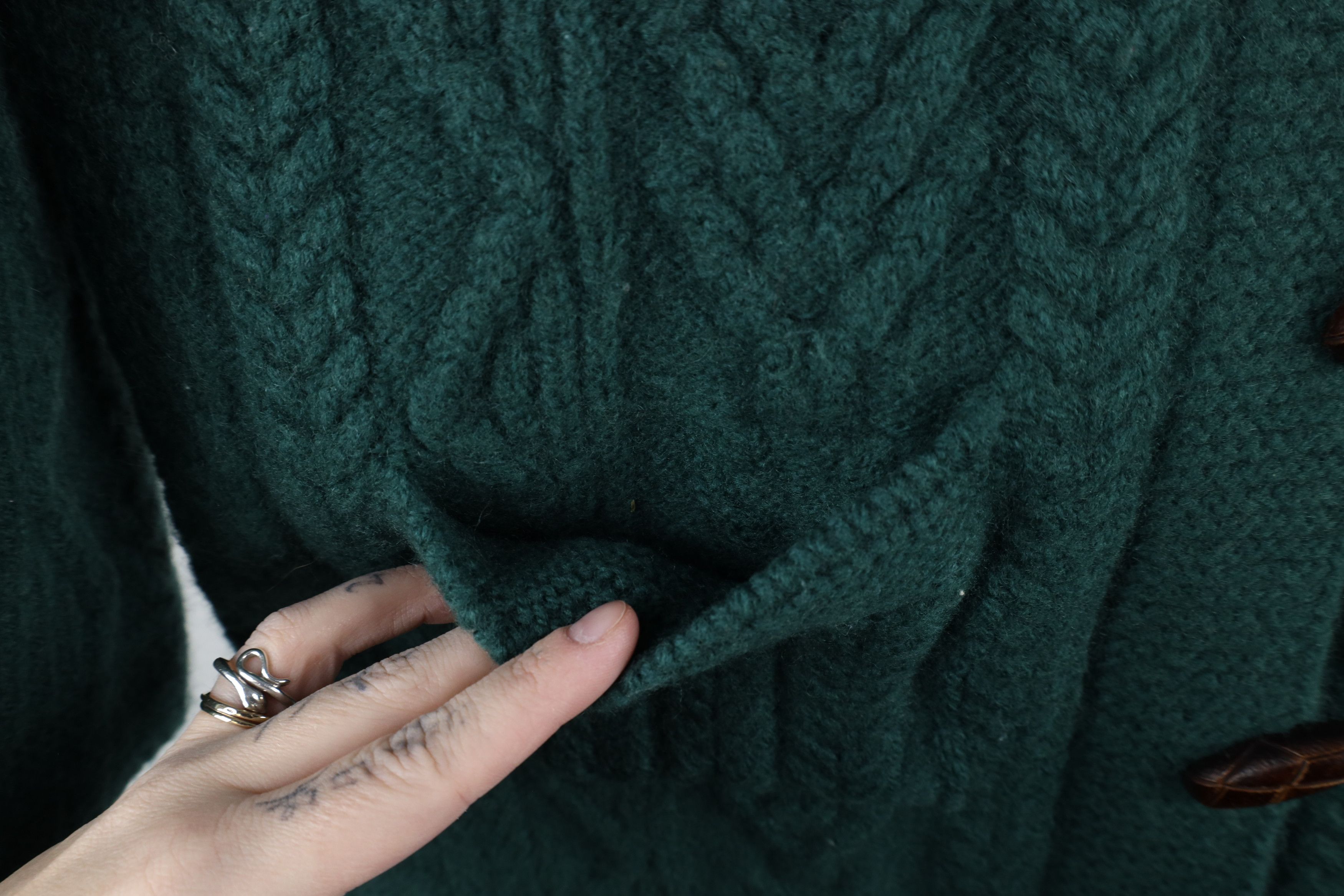 Vintage Vintage 90s Streetwear Cable Knit Fisherman Cardigan Sweater Size S / US 4 / IT 40 - 5 Thumbnail